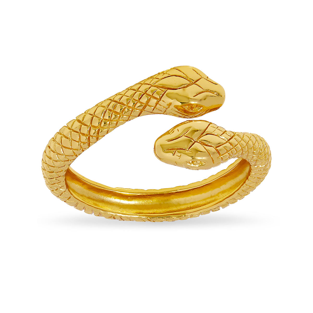 Rebirth Snake Ring Gold - Elegant Serpent Jewelry for Women, Trendy Fashion Statement - Perfect for Parties, Weddings & Everyday Wear