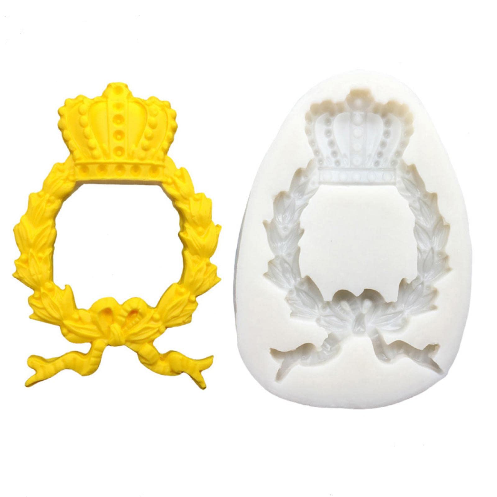 Royal Crown & Bow Fondant Molds for Chocolate & Cupcake Decorating - Premium Baking Tools for Wedding Cakes, Birthday Parties & DIY Desserts