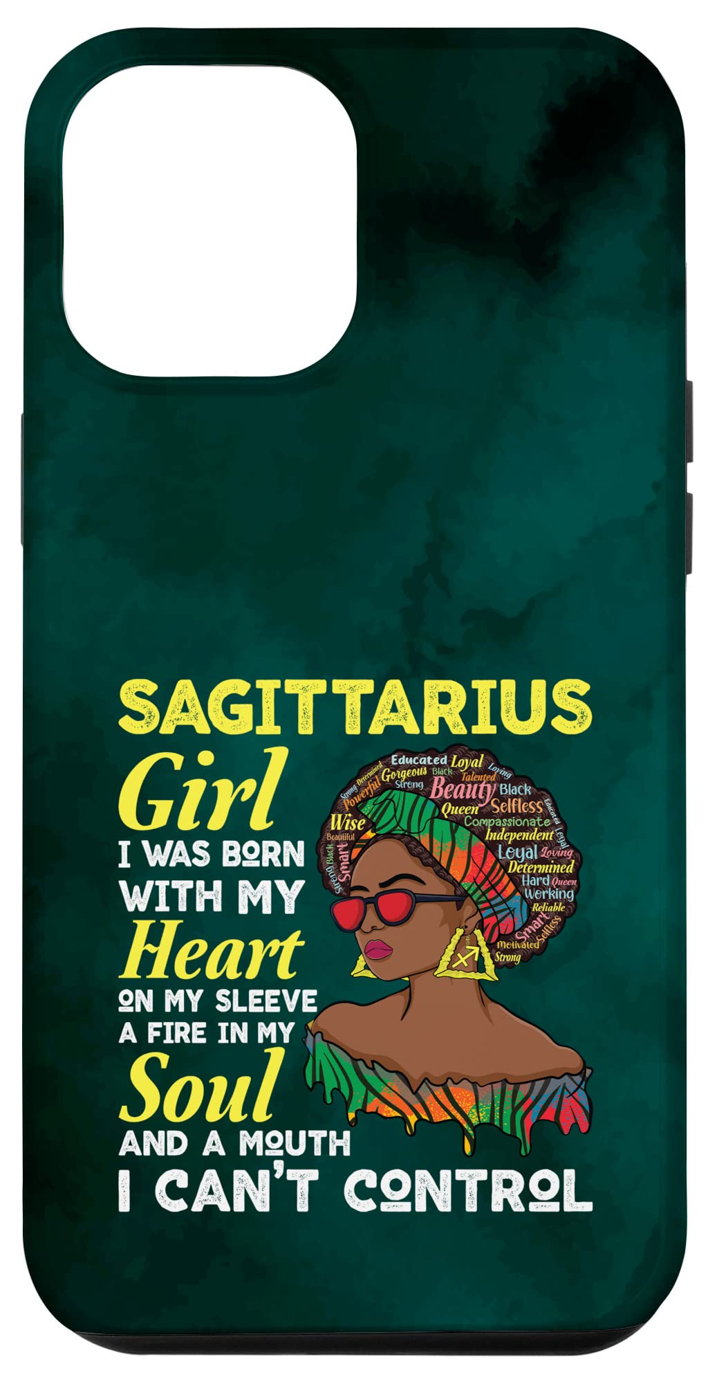 iPhone 12 Pro Max Case - Premium Sagittarius Zodiac Design for November & December Birthdays | Perfect Gift for Queen & Women | Protective Phone Cover for Daily Use, Travel & Special Occasions