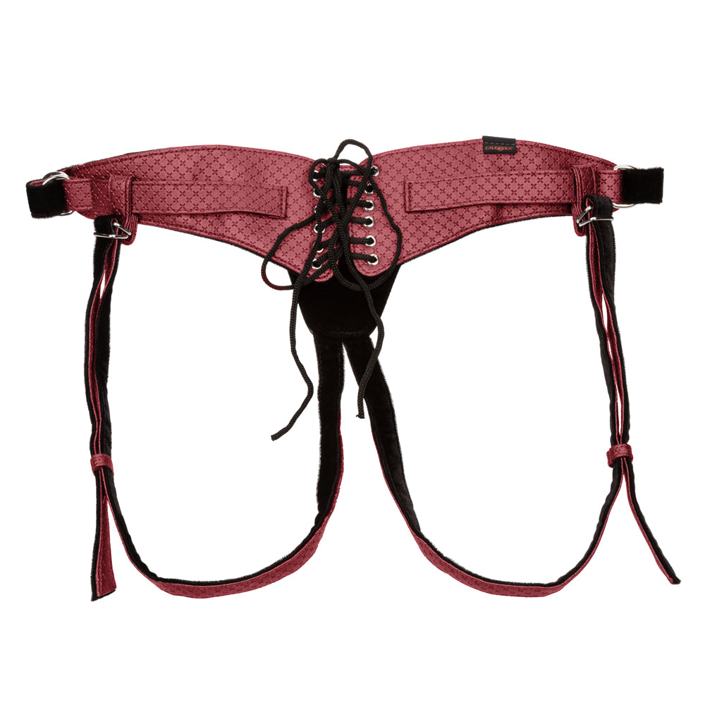 Regal Queen Corset Lace-Up Strap-On Harness for Women - Elegant Royal Style BDSM Bondage Gear for Couples & Role Play