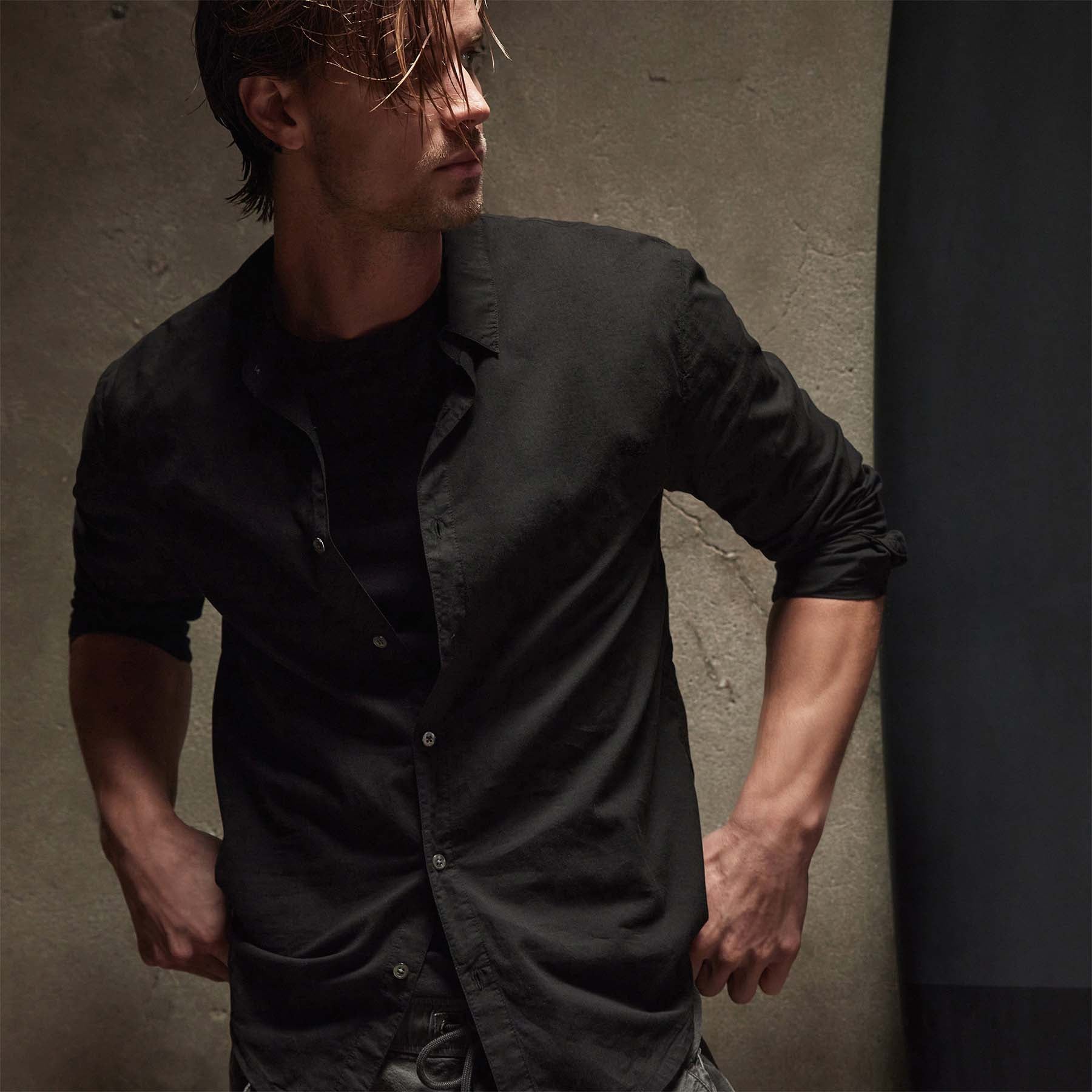 Premium Black Standard Shirt for Men & Women - Comfortable Cotton Casual Wear for Office, Travel & Everyday Outfits