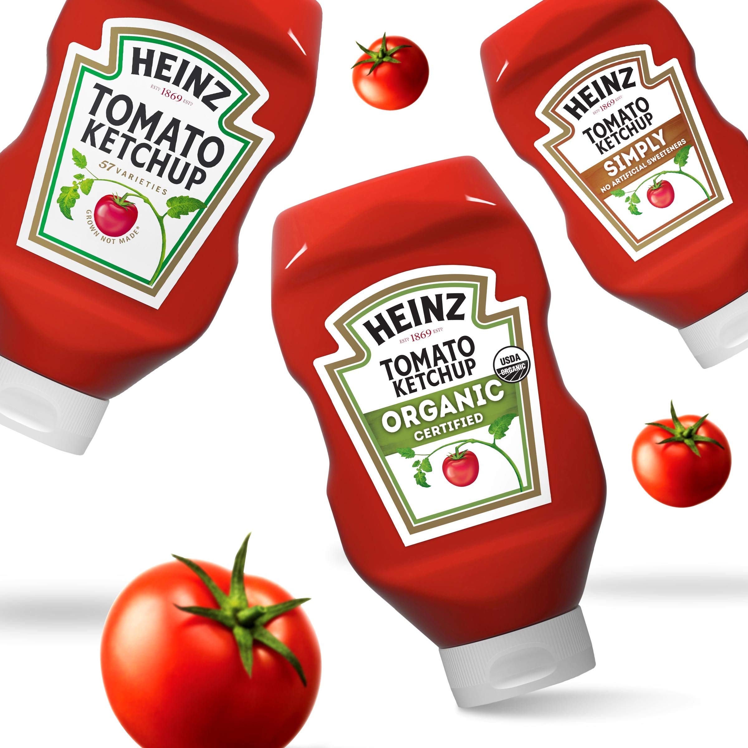 Organic Heinz Tomato Ketchup - 12 Pack (32 oz Bottles) | Gluten-Free, No Artificial Preservatives | Perfect for BBQs, Burgers, Hot Dogs & Family Gatherings