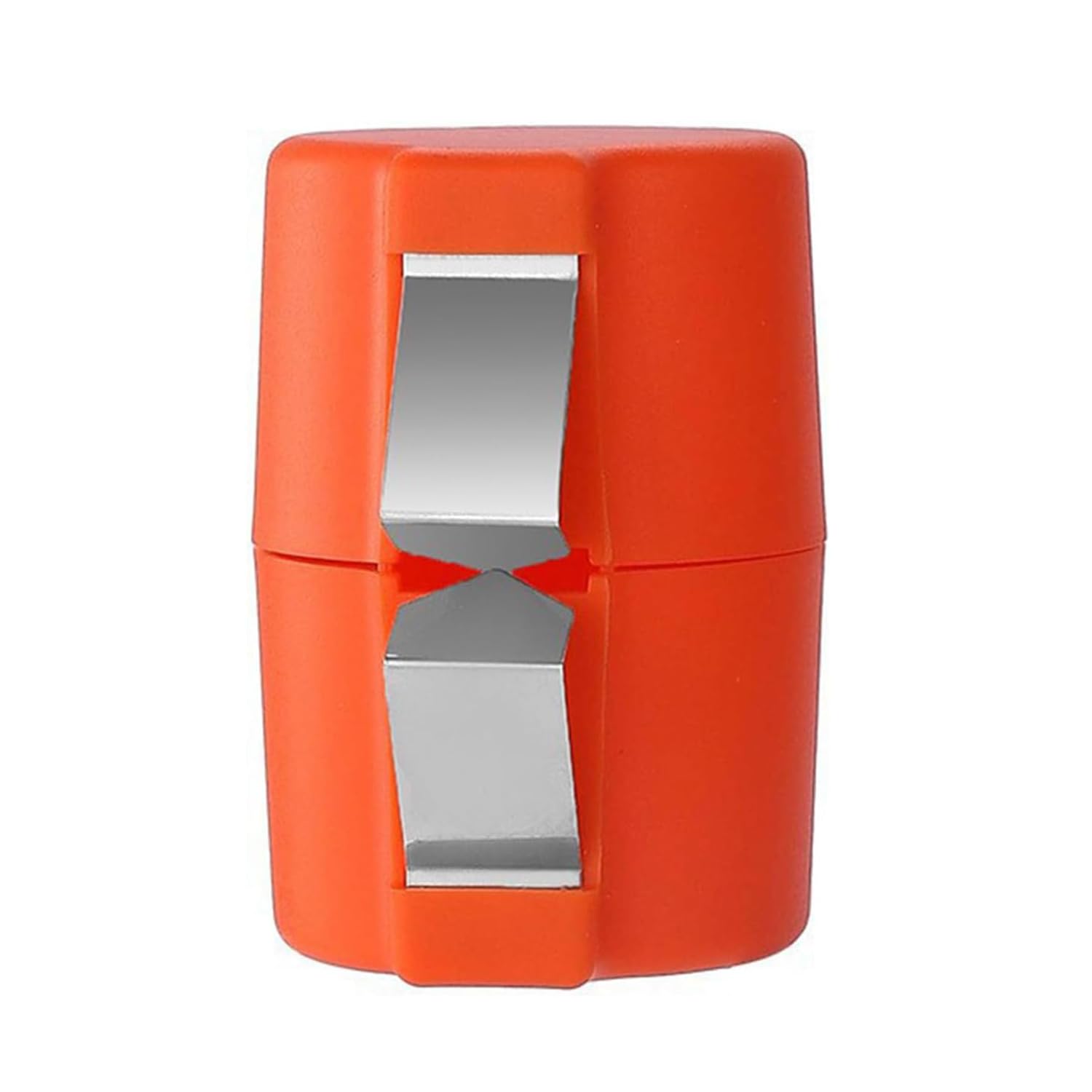 Stainless Steel Egg Shell Opener & Cracker Tool - Easy Raw & Hard Boiled Egg Peeler, Egg Cube Maker & Separator - Handheld Kitchen Gadget for Perfect Eggs (Orange) | Ideal for Breakfast, Baking & Meal Prep