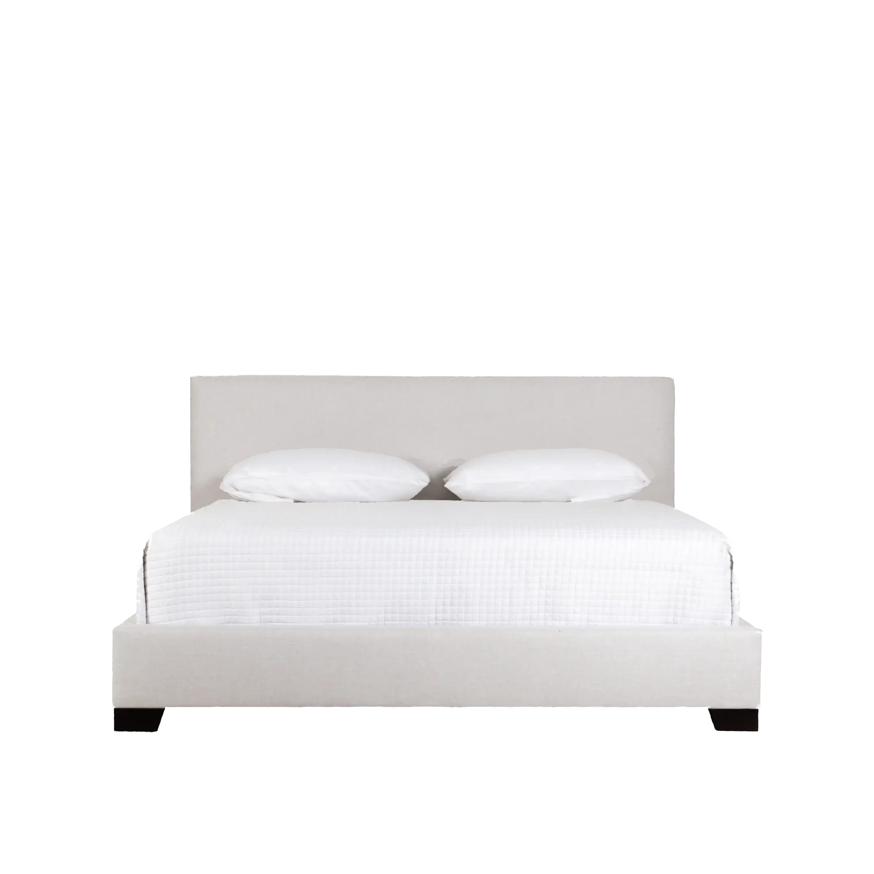 Monroe Bed Frame - Queen Size Platform Bed with Wooden Slats & Sturdy Metal Legs, Modern Minimalist Design for Bedroom, Guest Room, or Dorm