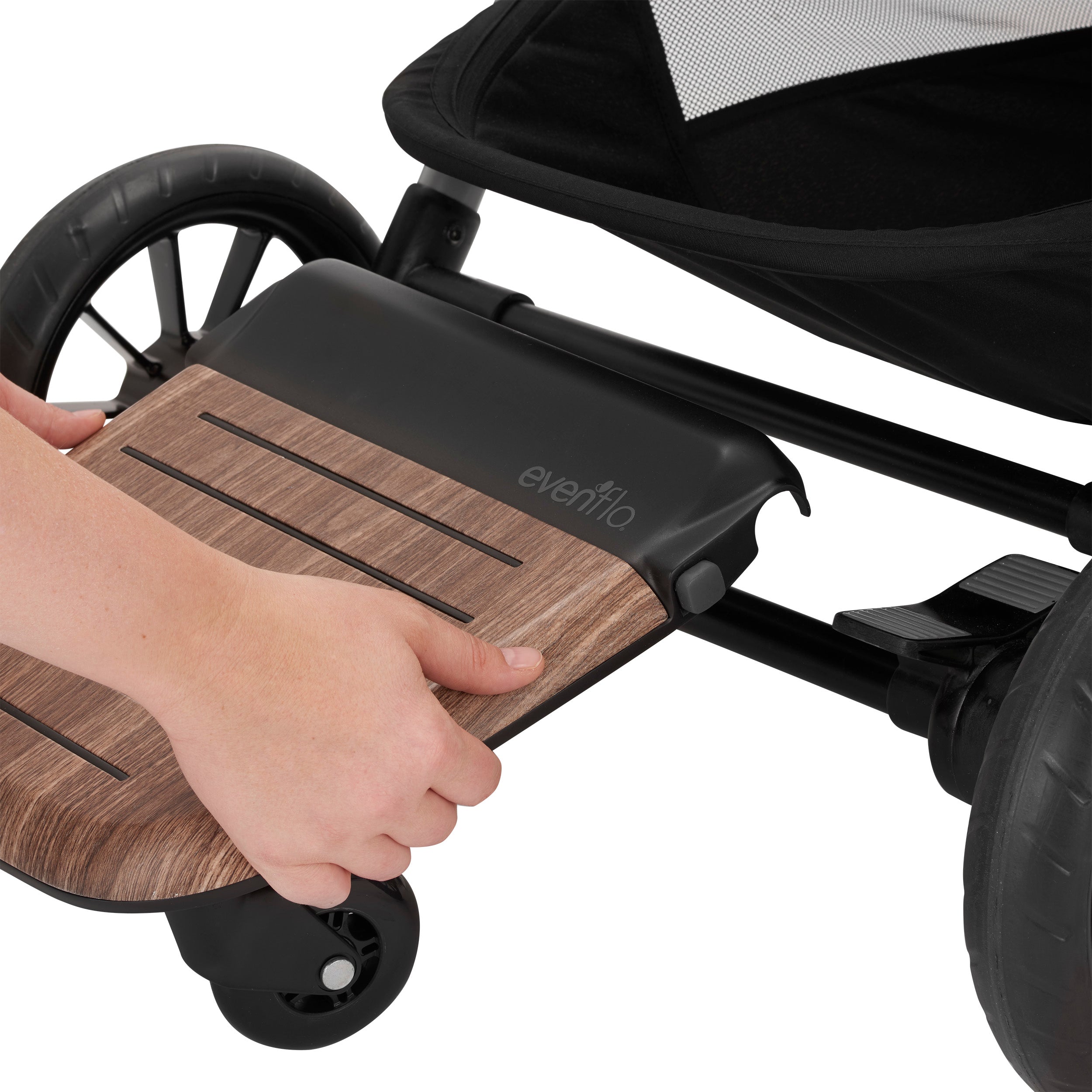 Evenflo Pivot Xpand Stroller Rider Board - Universal Toddler Standing Platform for Multiple Kids, Adjustable Handlebar & Smooth Ride - Perfect for Shopping, Travel & Sibling Outings
