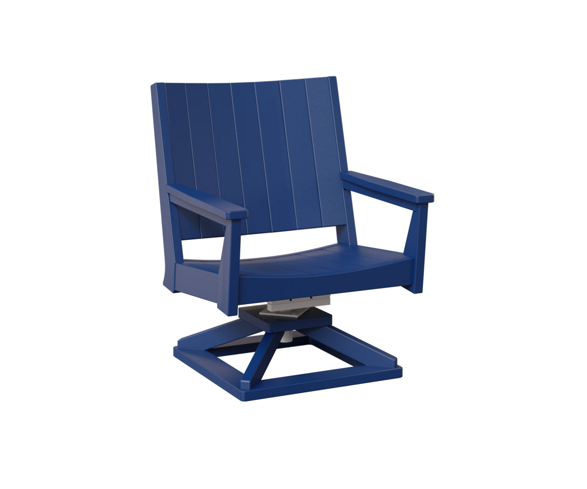 Berlin Gardens Mayhew Chat Swivel Rocker - Outdoor Patio Conversation Chair with Comfortable Cushions for Porch, Deck, or Garden Relaxation