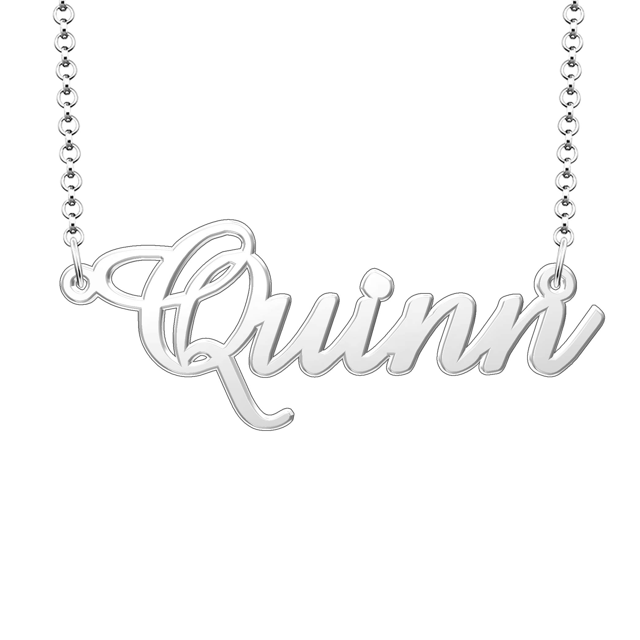 Personalized Quinn Name Necklace - Sterling Silver Custom Name Jewelry for Women - Perfect Gift for Birthday, Anniversary & Special Occasions