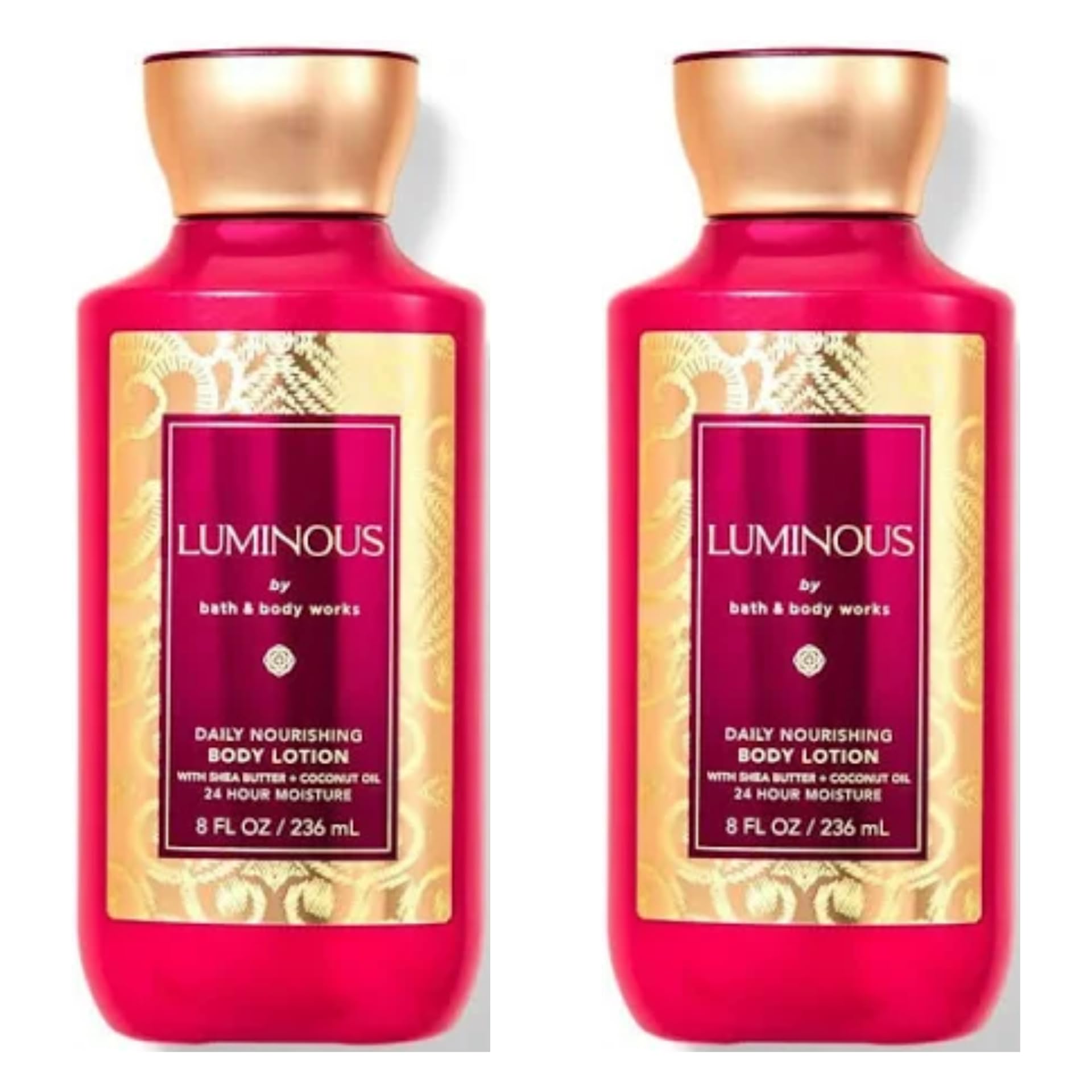 Bath & Body Works Luminous Body Lotion 2-Pack (8 fl oz Each) - Hydrating Moisturizer for Soft, Glowing Skin | Perfect for Daily Use & Gift Giving