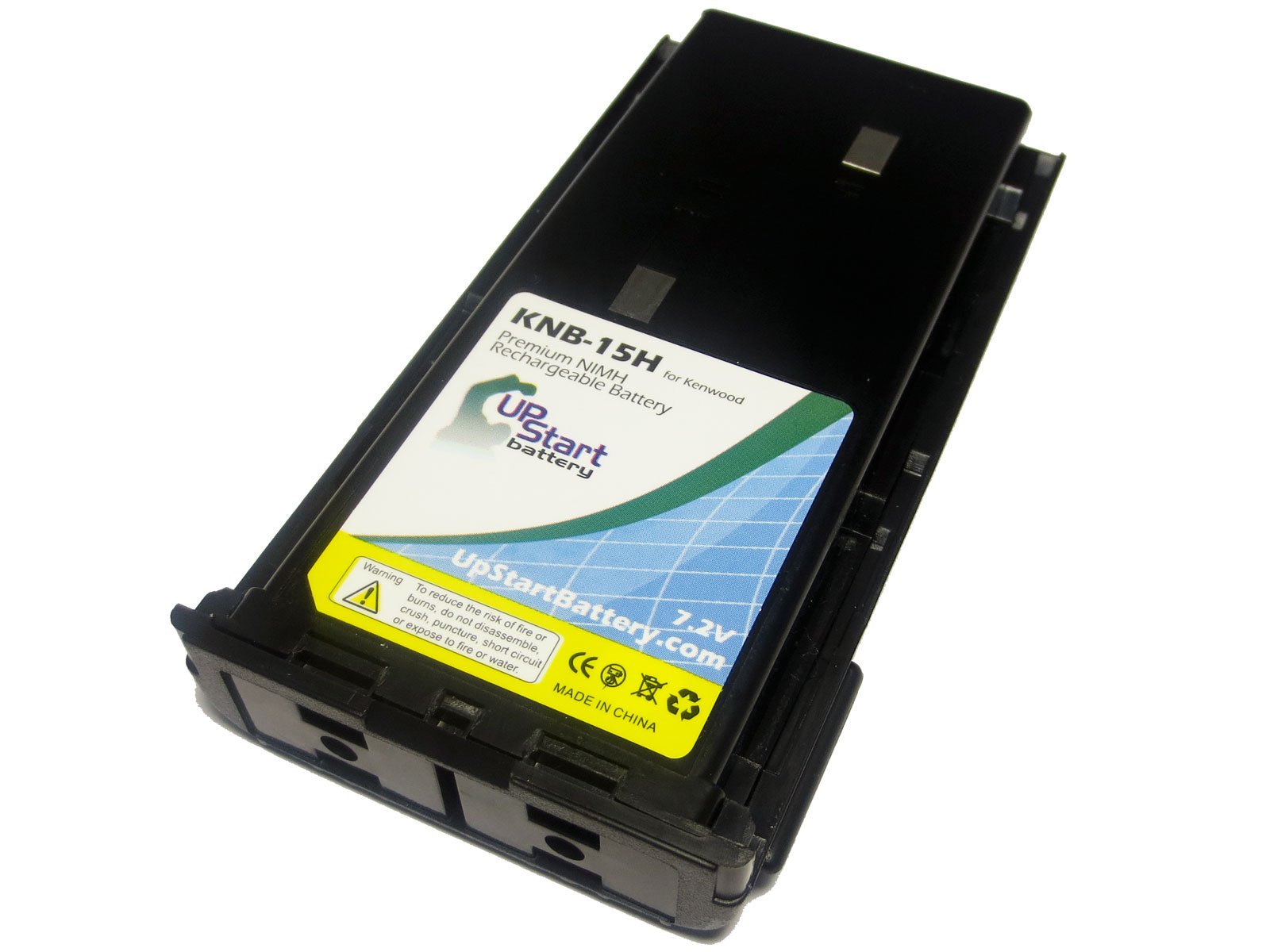 High Capacity 1800mAh 7.2V NI-MH Replacement Battery for Kenwood TK-272 & KNB-15H Two-Way Radio - Long Lasting Power for Security, Construction, and Outdoor Communication