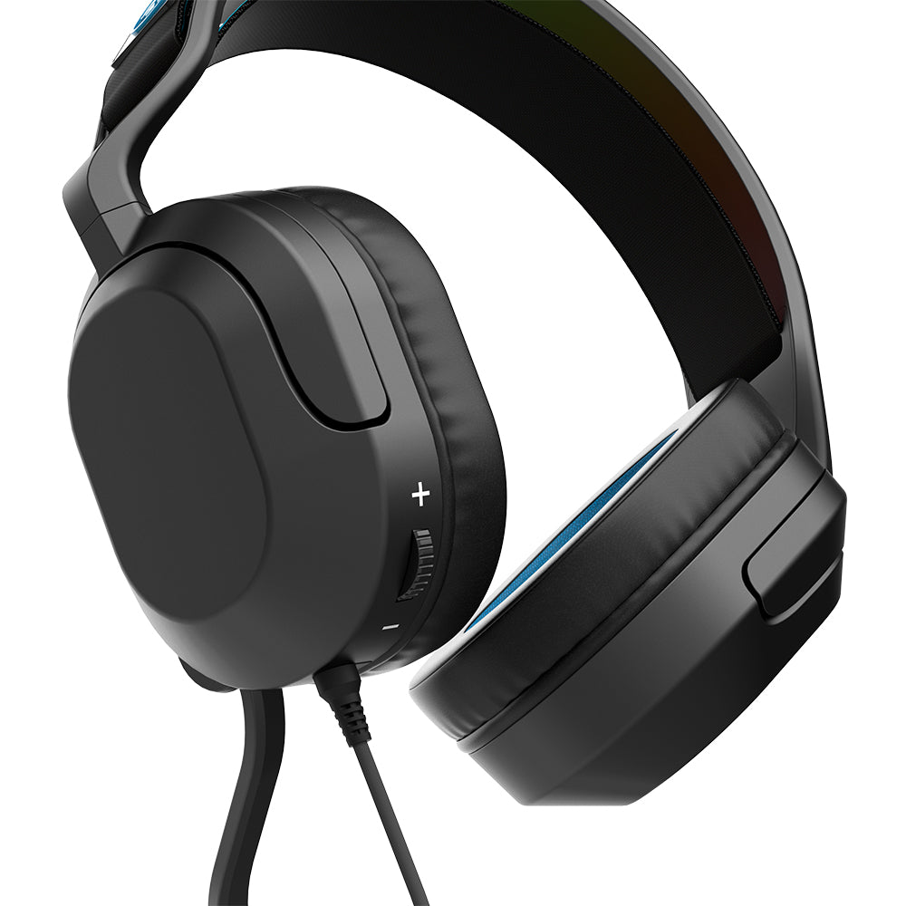 Nightfall Wired Gaming Headset with Noise Cancellation - Black | PC, PS4, PS5, Xbox Compatible for Immersive Gaming Experience