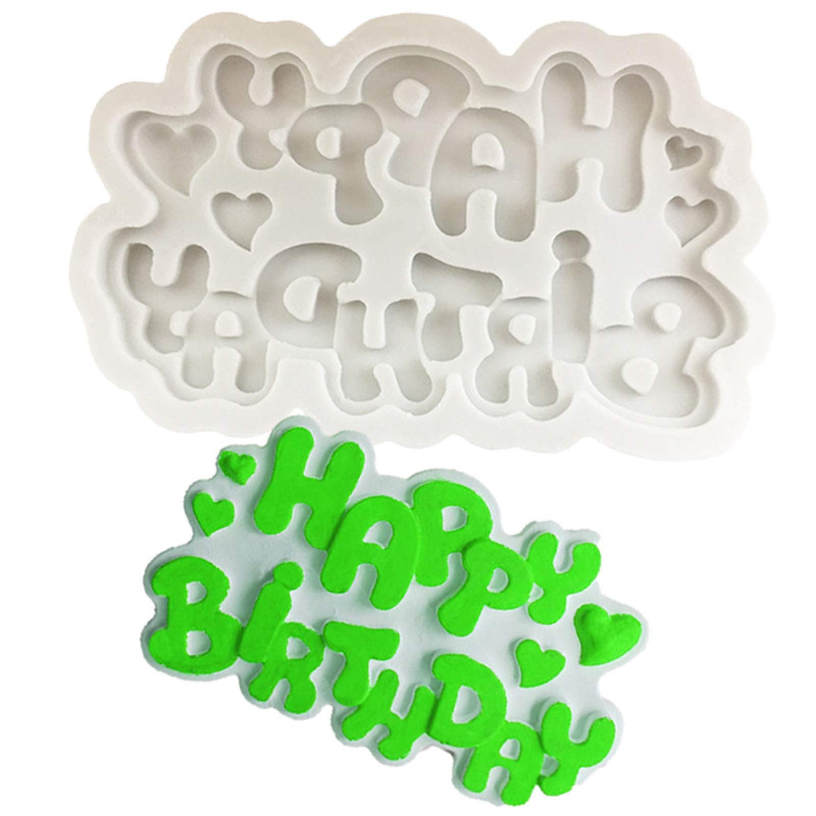 Premium Silicone Chocolate Mold Set - Happy Birthday Cake Topper, Letter & Number Molds for DIY Baking, Candy Making - Perfect for Home Kitchen, Birthday Parties & Gift Decorations