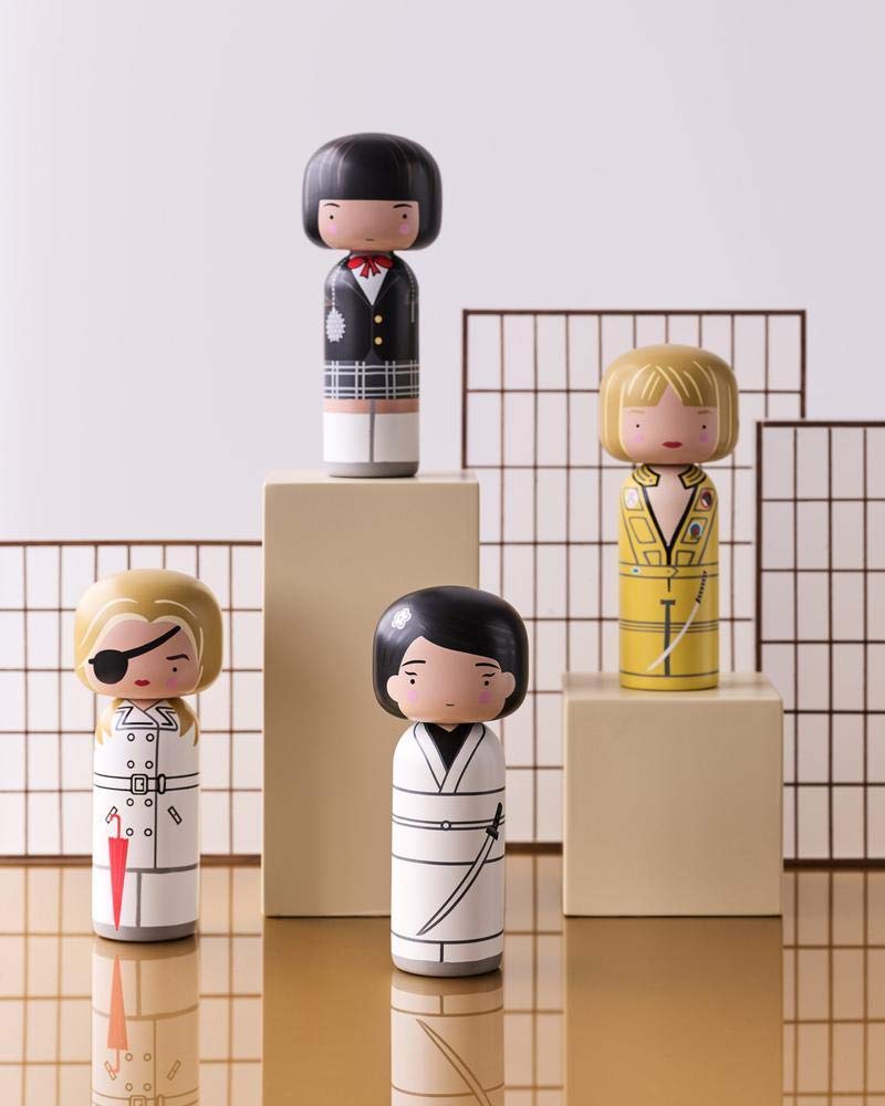 Japanese Kokeshi Doll - Kill Bill The Bride Collectible Figure - Perfect for Anime Fans, Movie Memorabilia & Home Decor