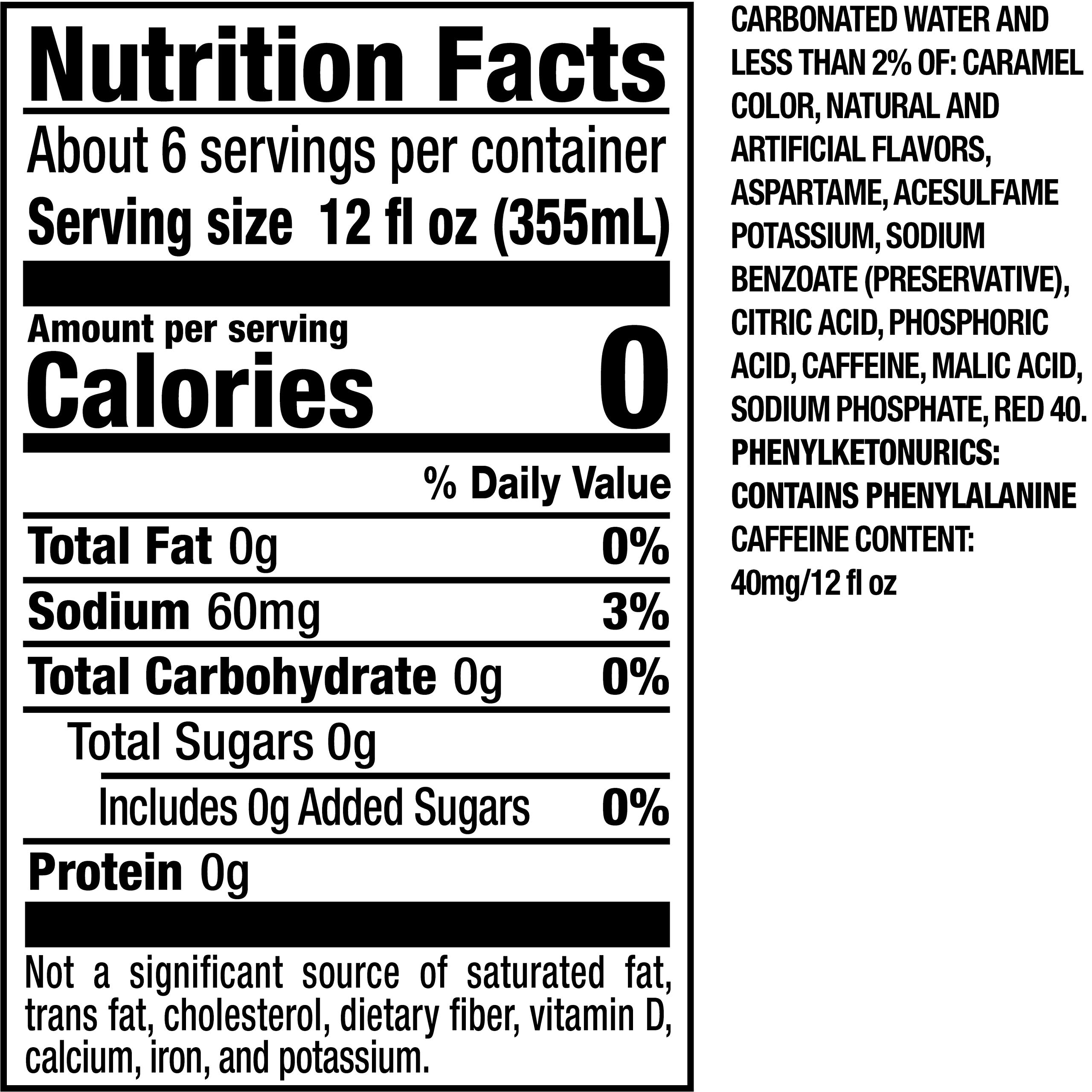 Dr Pepper Cherry Zero Sugar Soda - 12 Pack of 2 Liter Bottles | Zero Calorie Cherry Flavored Soft Drink | Perfect for Parties, BBQs & Movie Nights