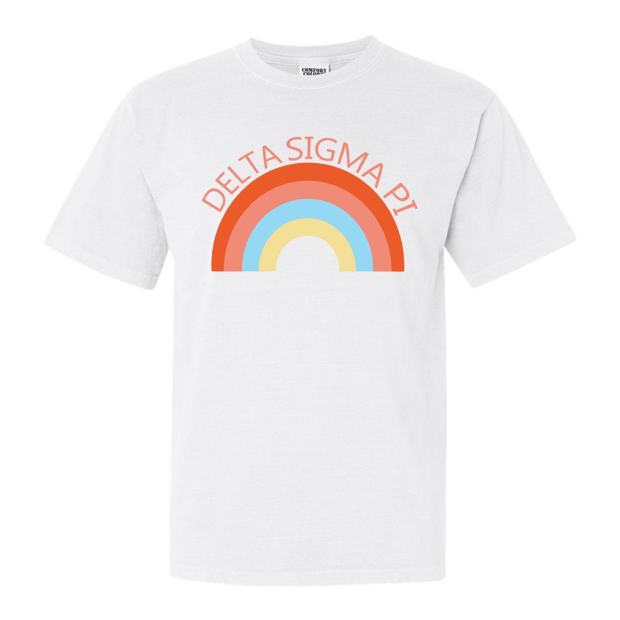 Delta Sigma Pi Happy Days Comfort Colors T-Shirt - Vintage Fraternity Cotton Tee for College Students & Alumni - Perfect for Campus Events, Greek Life & Casual Wear