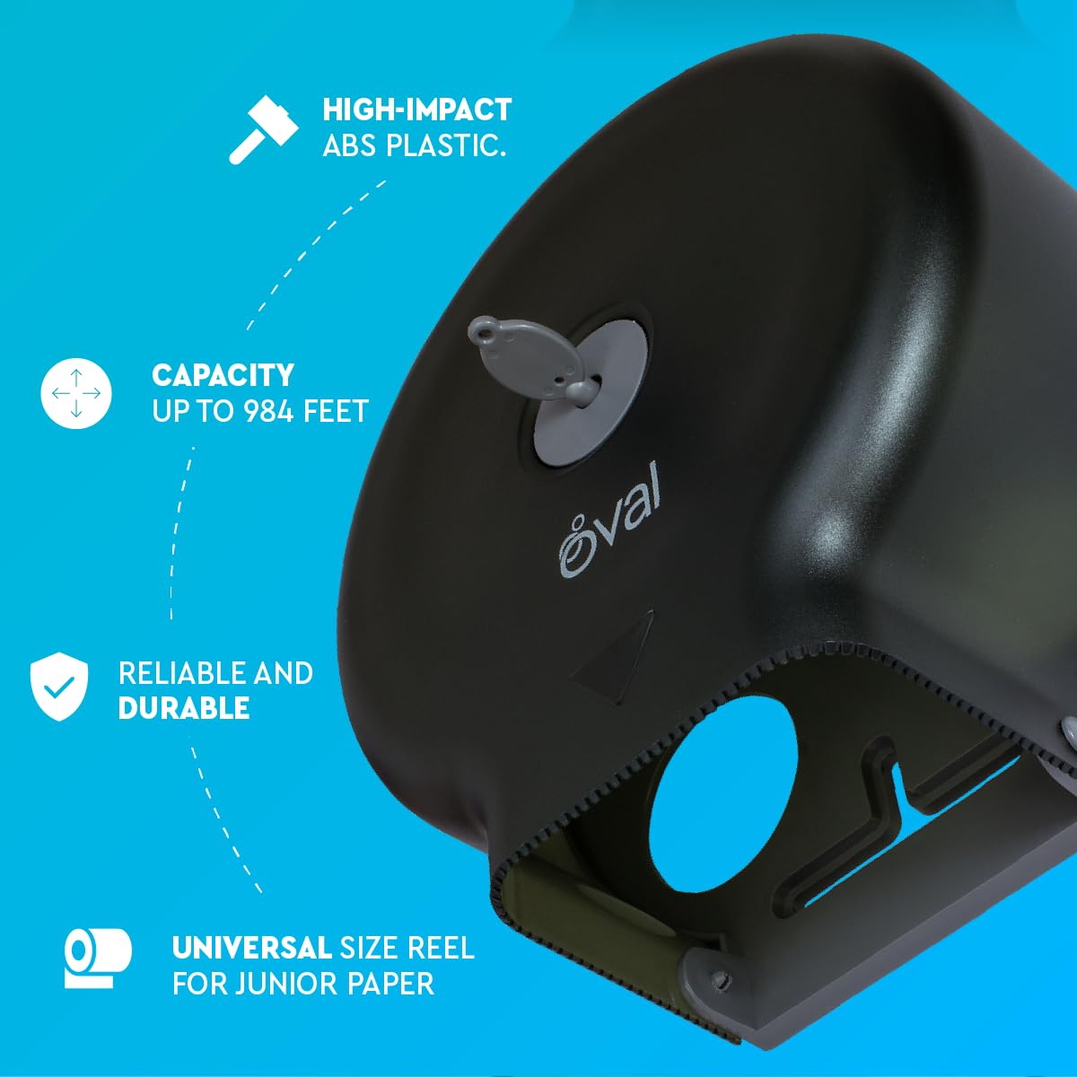 Heavy-Duty Commercial Toilet Paper Dispenser 9