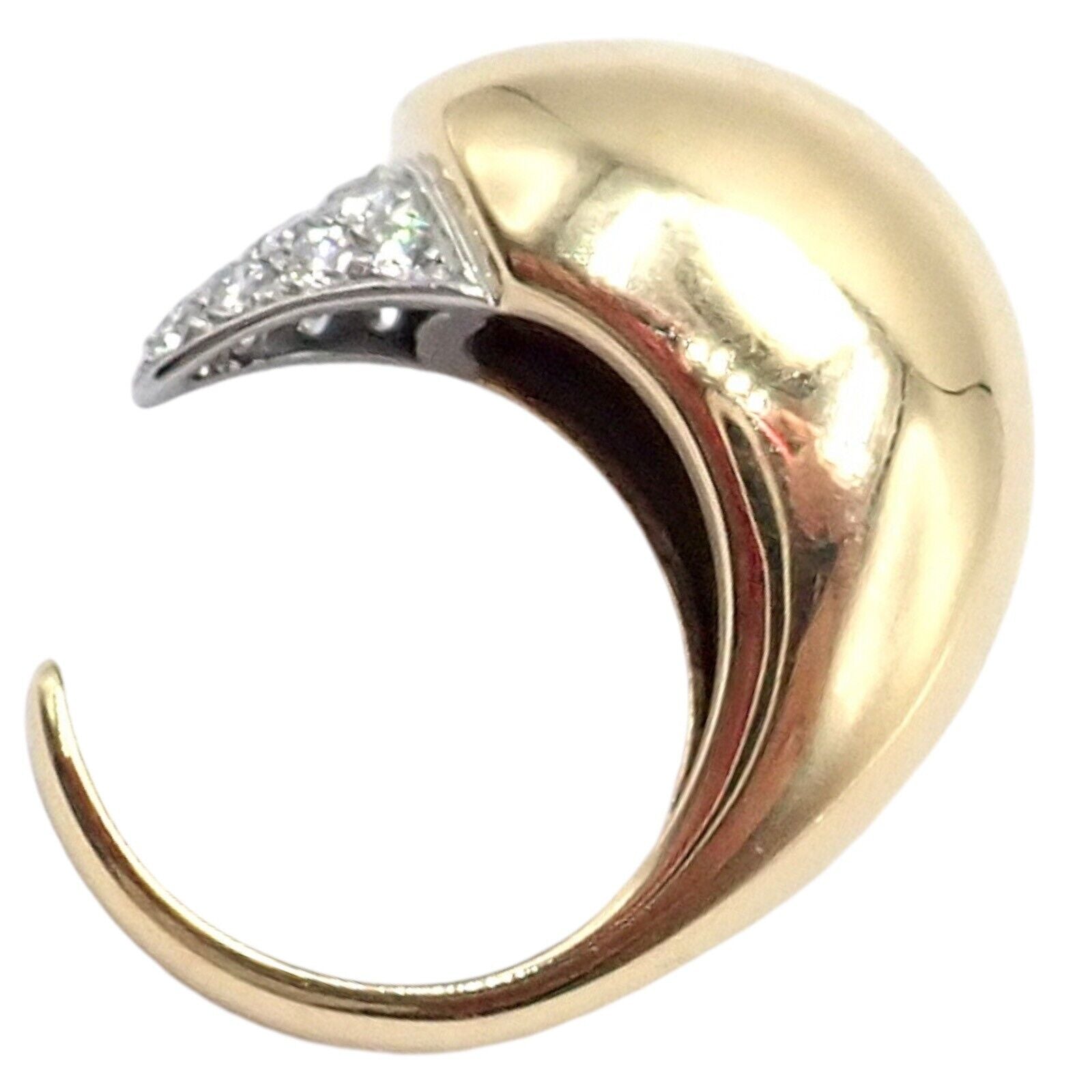 Authentic Tiffany & Co. Elsa Peretti 18k Yellow Gold Diamond Bird Ring - Luxury Jewelry Gift for Women, Perfect for Anniversaries & Special Occasions