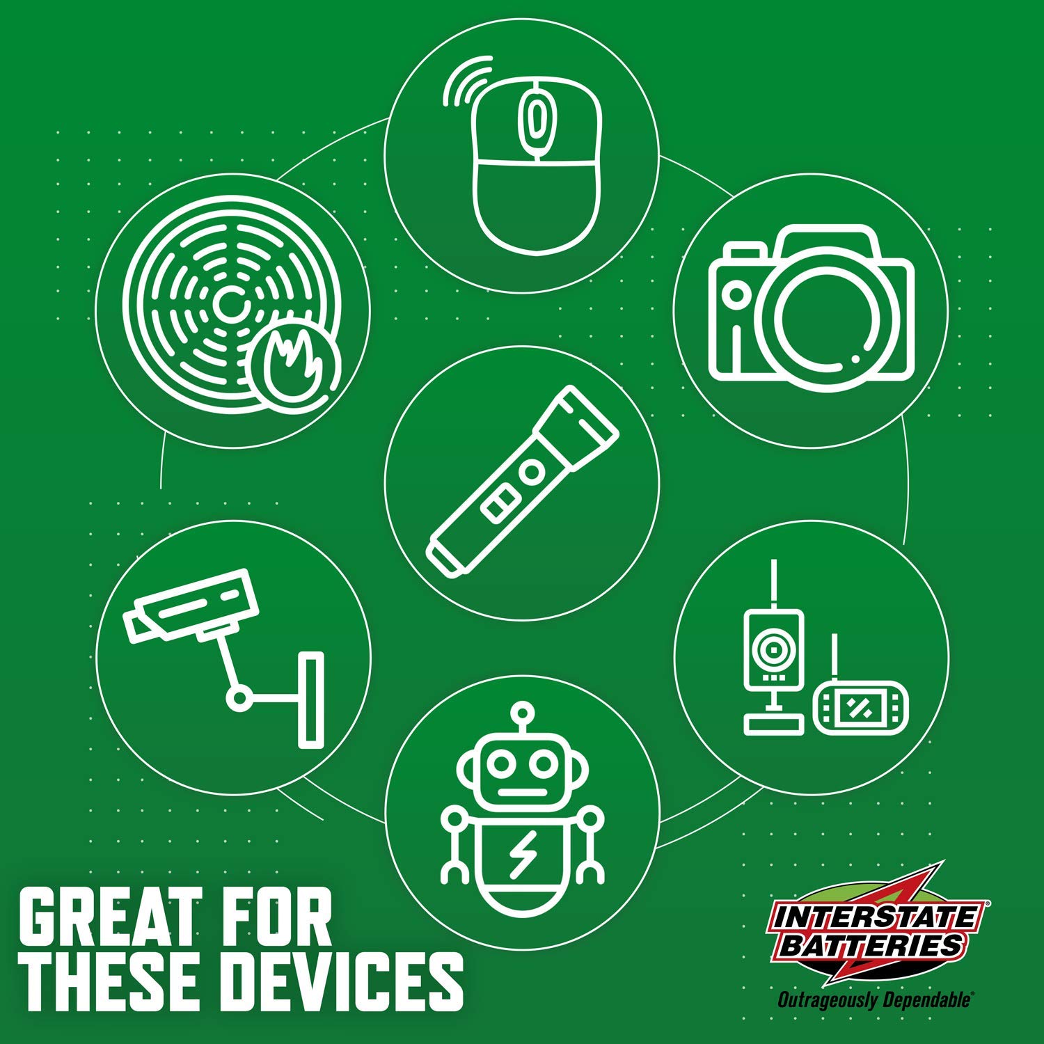 Interstate Batteries C Cell Alkaline Batteries (12 Pack) - 1.5V High Performance Long Lasting Batteries for Flashlights, Toys, Clocks & Electronic Devices - All-Purpose Power Solution (DRY0080)