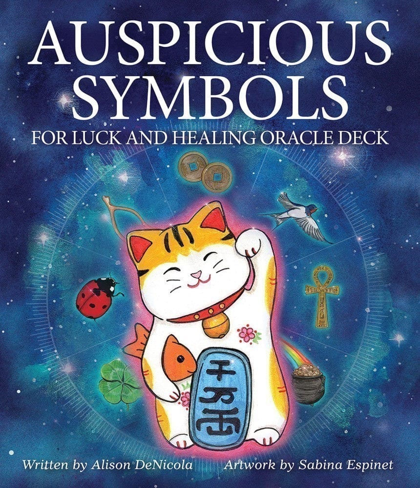 Lucky & Healing Oracle Cards with Auspicious Symbols - Perfect for Meditation, Spiritual Guidance & Positive Energy