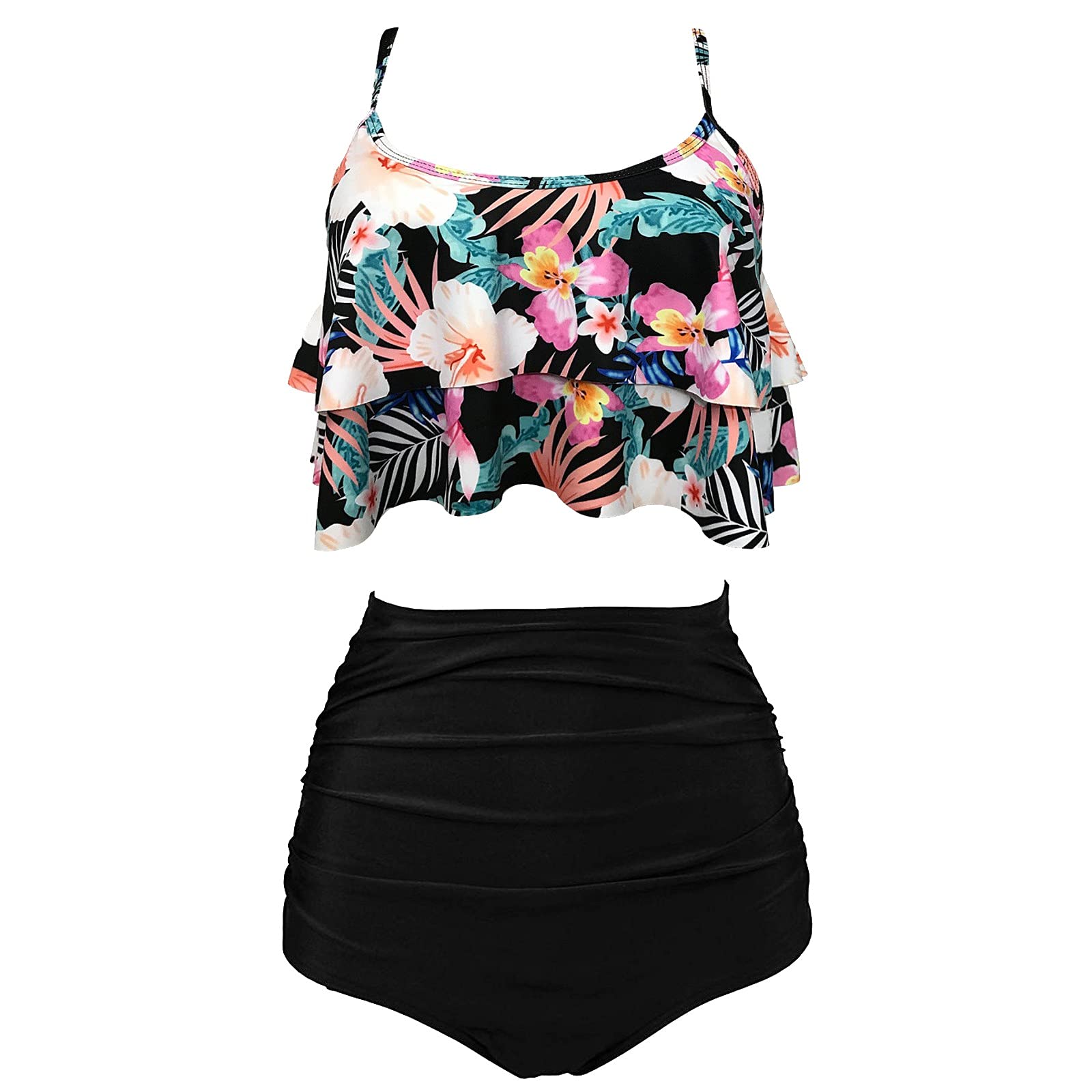 **Stylish Women's Two Piece Swimsuit Set - Plus Size Bathing Suit for Beach, Pool & Vacation - Flattering Outdoor Swimwear for Ladies**