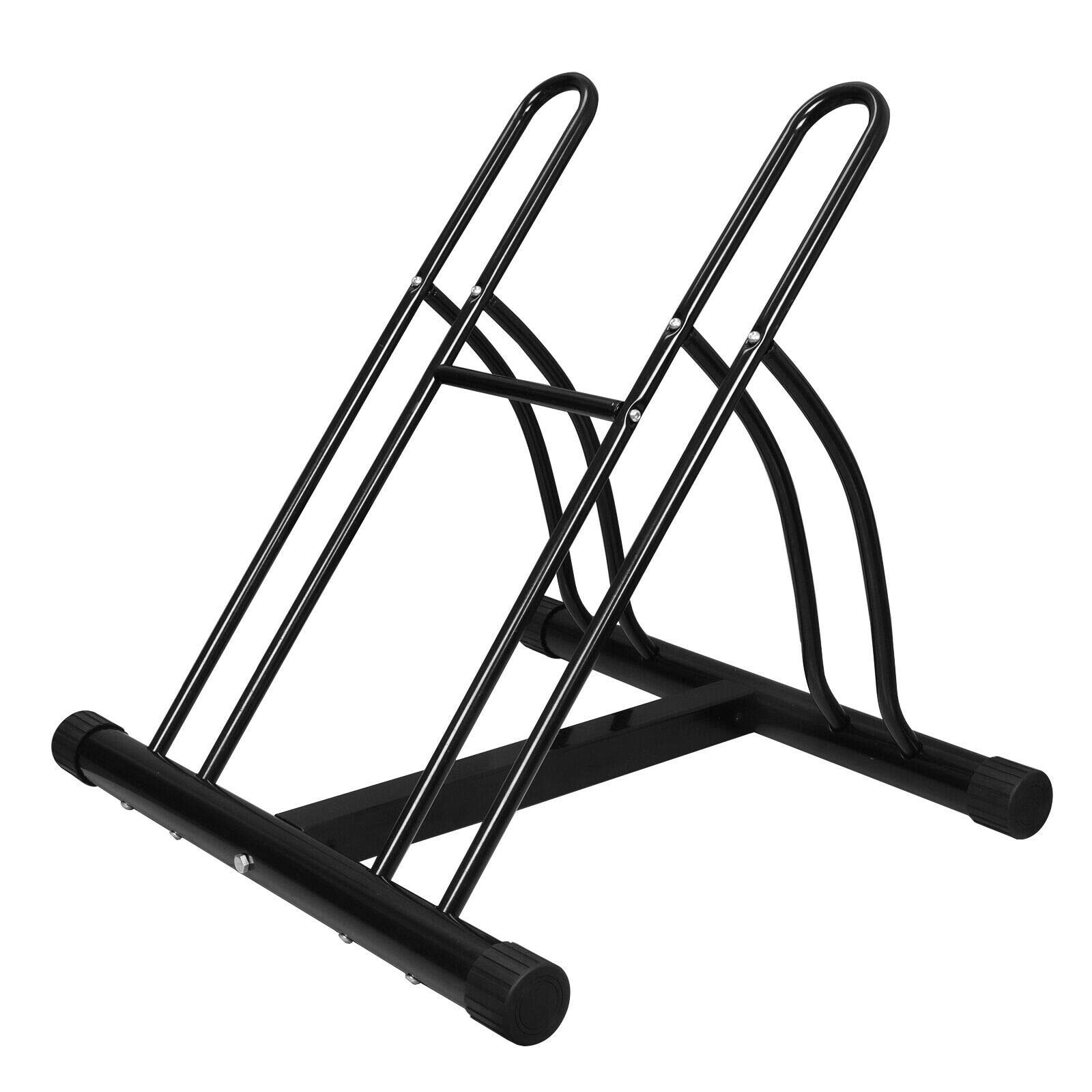NADA Large Bike Floor Storage Rack - Heavy Duty Bicycle Stand Holder for Indoor/Outdoor Use - Perfect for Garage, School, or Home Organization