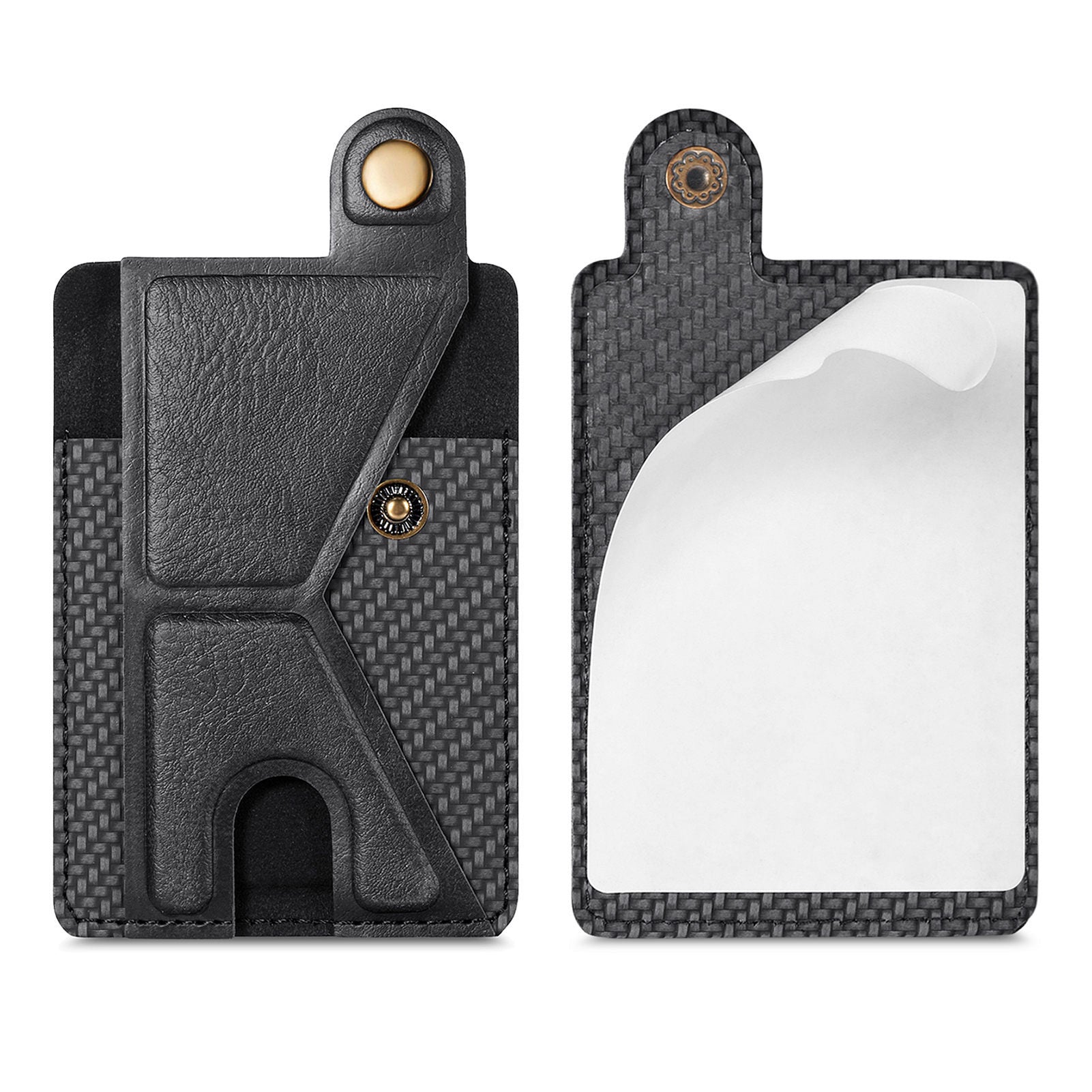 PA108 Magnetic Multi-Function Card Holder Sticker for Phone - Slim RFID Blocking Wallet for Credit Cards, ID & Cash - Perfect for Travel, Shopping & Everyday Use