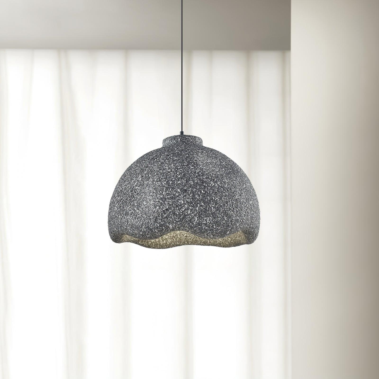 Vintage Bells Speckled Glass Pendant Light - Handcrafted Boho Ceiling Lamp for Dining Room, Kitchen Island & Bedroom Lighting