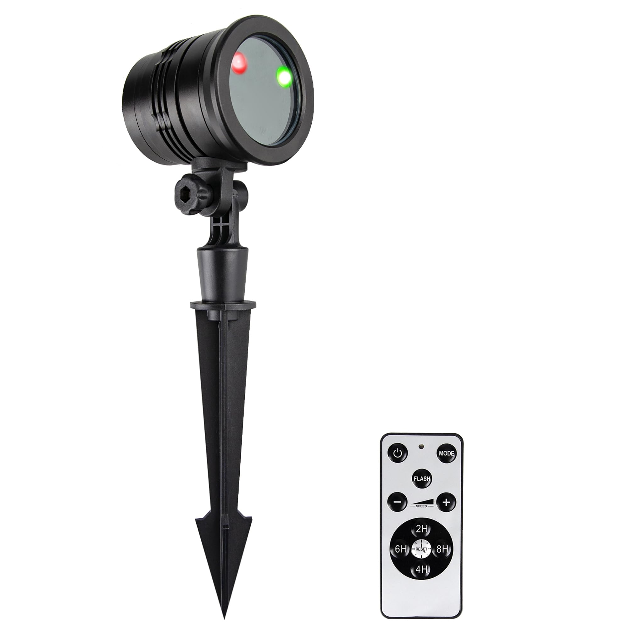 Outdoor Christmas Projector Lights - Waterproof LED Landscape Spotlight with Remote, Red & Green Star Show for Holiday Decor | Perfect for Garden, Patio, Wall, Bedroom & Party Decorations