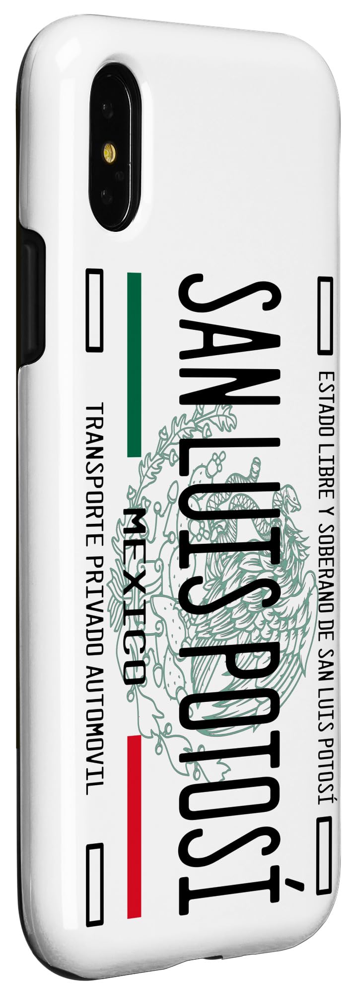 iPhone X/XS Premium Custom License Plate Phone Case - Durable Protective Cover for San Luis Potosi Style - Perfect for Travel, Gifts & Showcasing Local Pride
