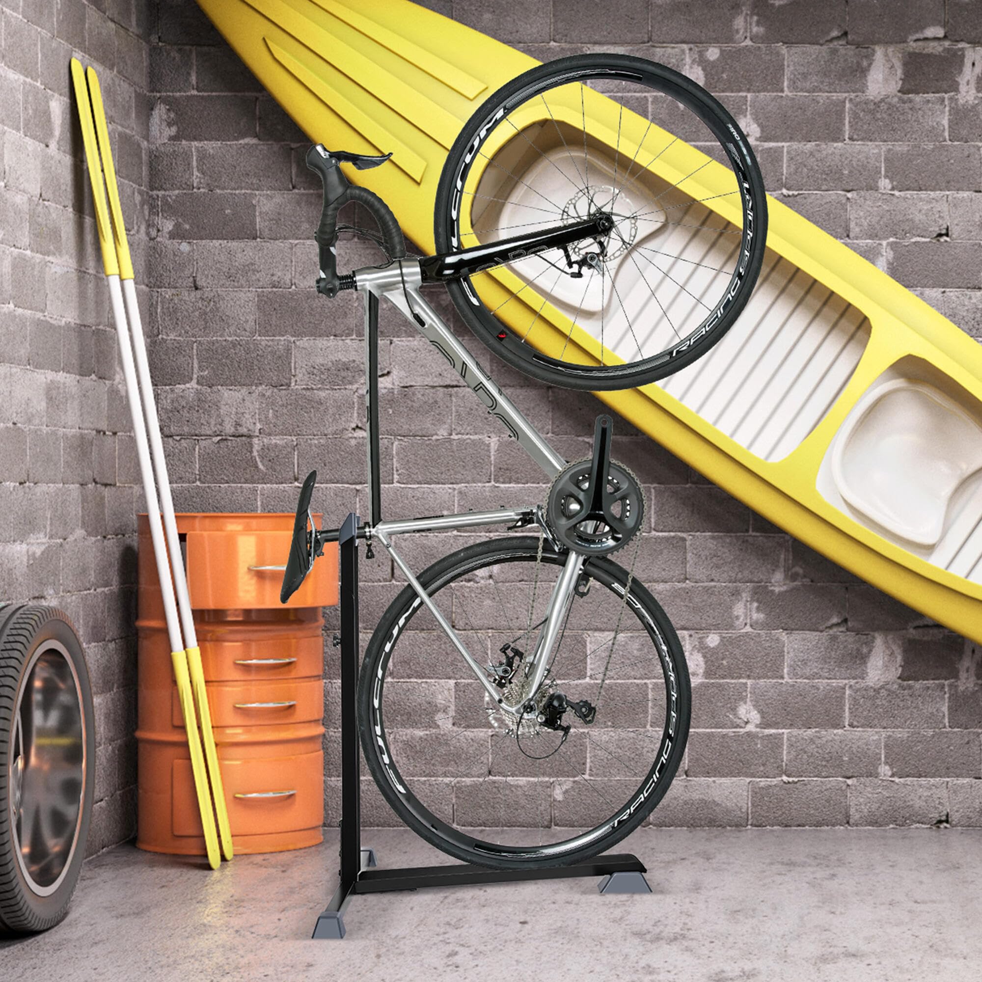 SortWise Bike Rack Garage - Heavy Duty Upright Bicycle Stand for 24