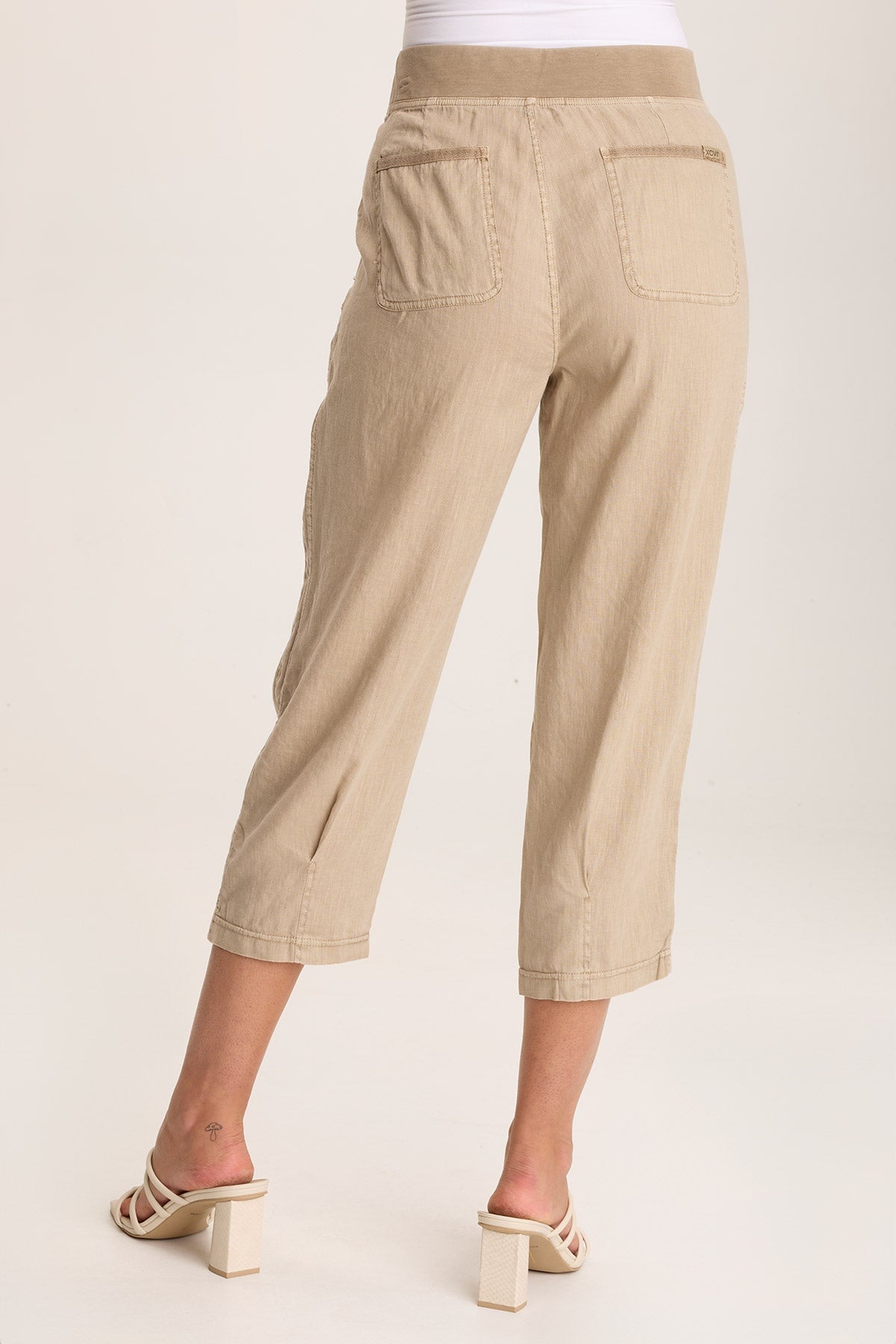 Camden Linen Tapered Crop Pants for Women - Breathable Summer Wide Leg Trousers | Perfect for Beach, Vacation & Casual Outfits