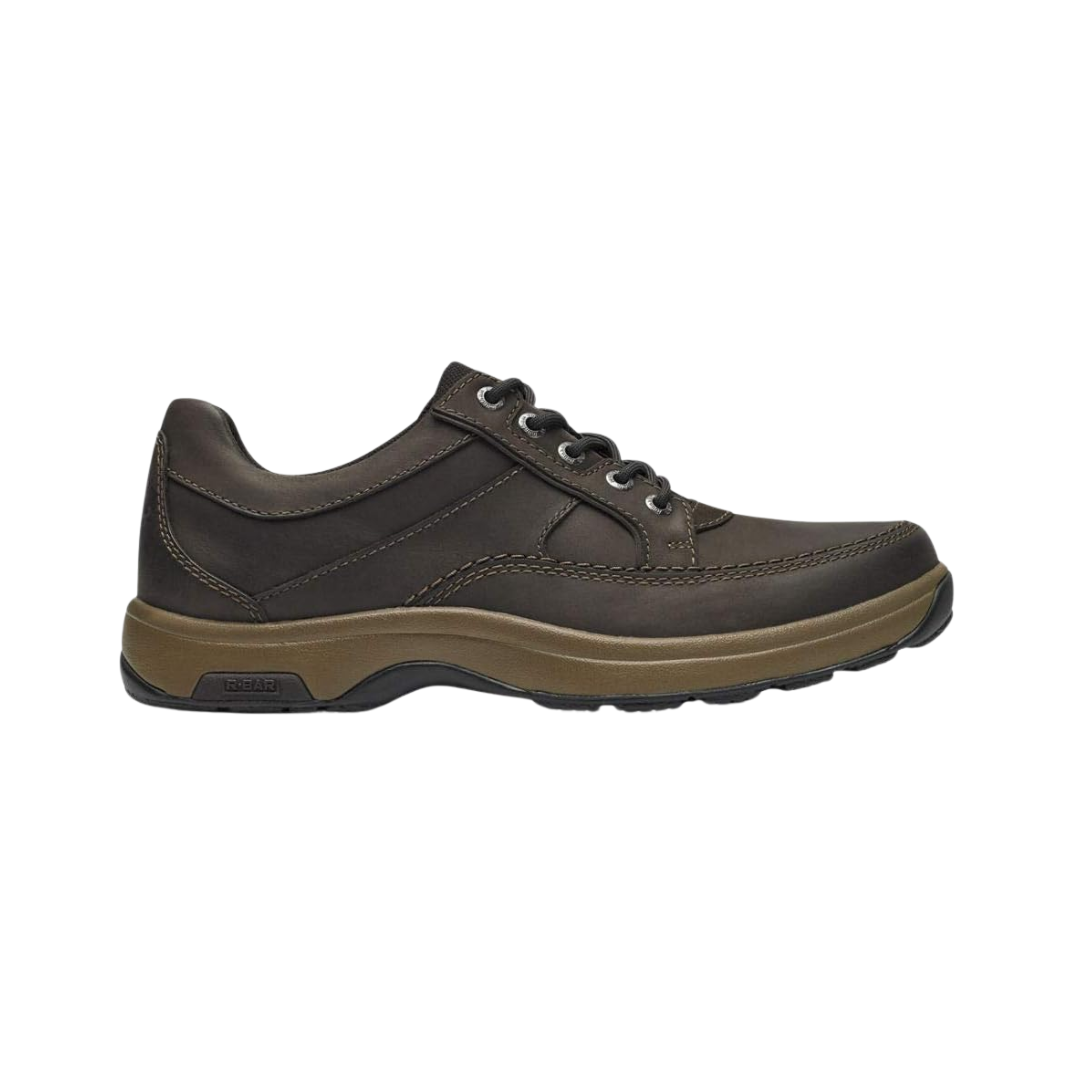 Men's Midland Waterproof Oxford Shoes - Brown Nubuck Leather Wide Width (2E) - Comfortable Waterproof Work Boots for Outdoor & Construction