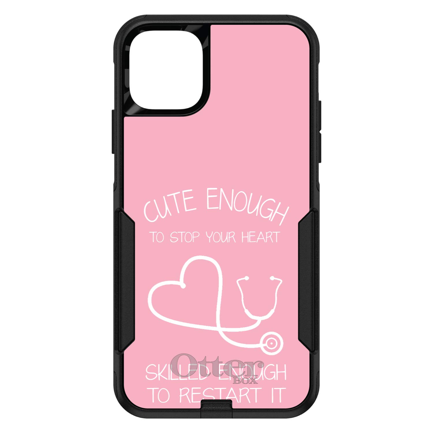 Premium iPhone 12 Pro MAX Case (6.7 Inch) - Shockproof Protective Cover with Nurse Stethoscope Heart Design - Pink Medical Theme Phone Case - Perfect Gift for Nurses & Healthcare Workers - Show Your Support in Hospitals & Clinics
