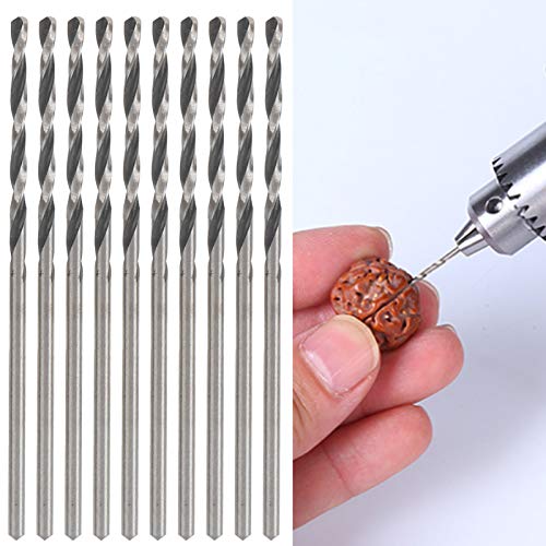 10Pcs High-Speed Steel Straight Shank Twist Drill Bits Set - Industrial Strength Metal & Wood Drilling Tools for DIY Projects, Home Repair & Crafting