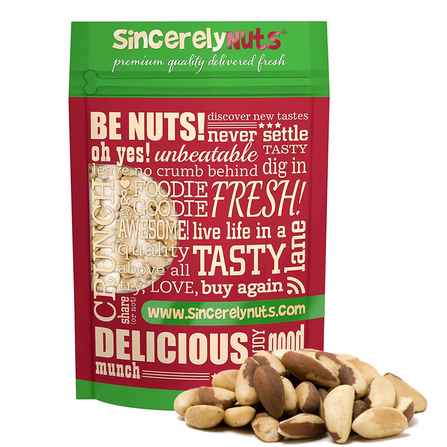 Premium Roasted & Salted Brazil Nuts (3 Lb Bulk Bag) | Healthy Vegan Snack | Kosher, Gluten-Free, Non-GMO | Rich in Protein, Selenium & Essential Nutrients | Perfect for Baking, Trail Mix & On-the-Go Snacking