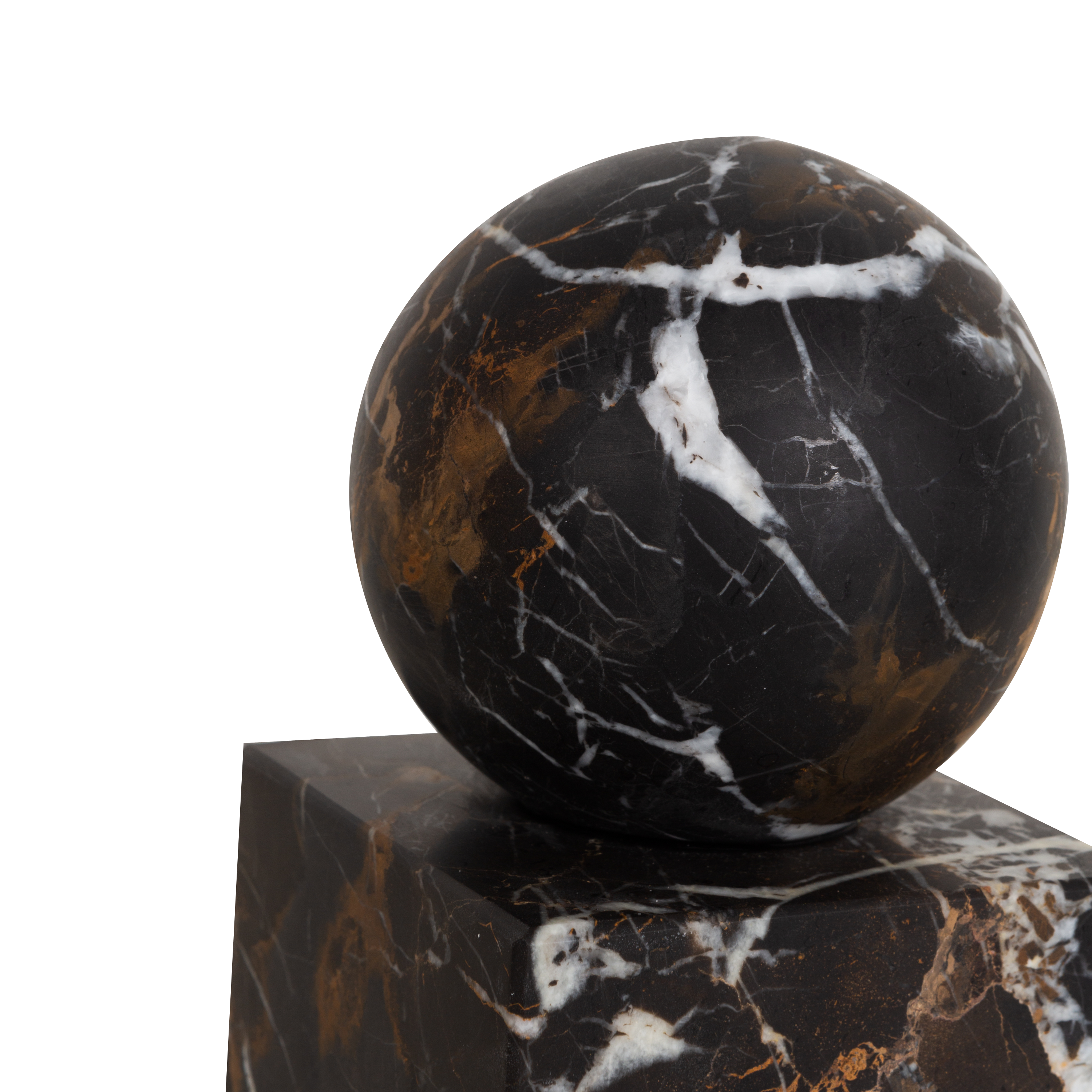 Premium Honed Marble Bookends - Heavy Duty Stone Book Supports for Home & Office Decor - Elegant Bookshelf Organizer for Living Room, Study & Library