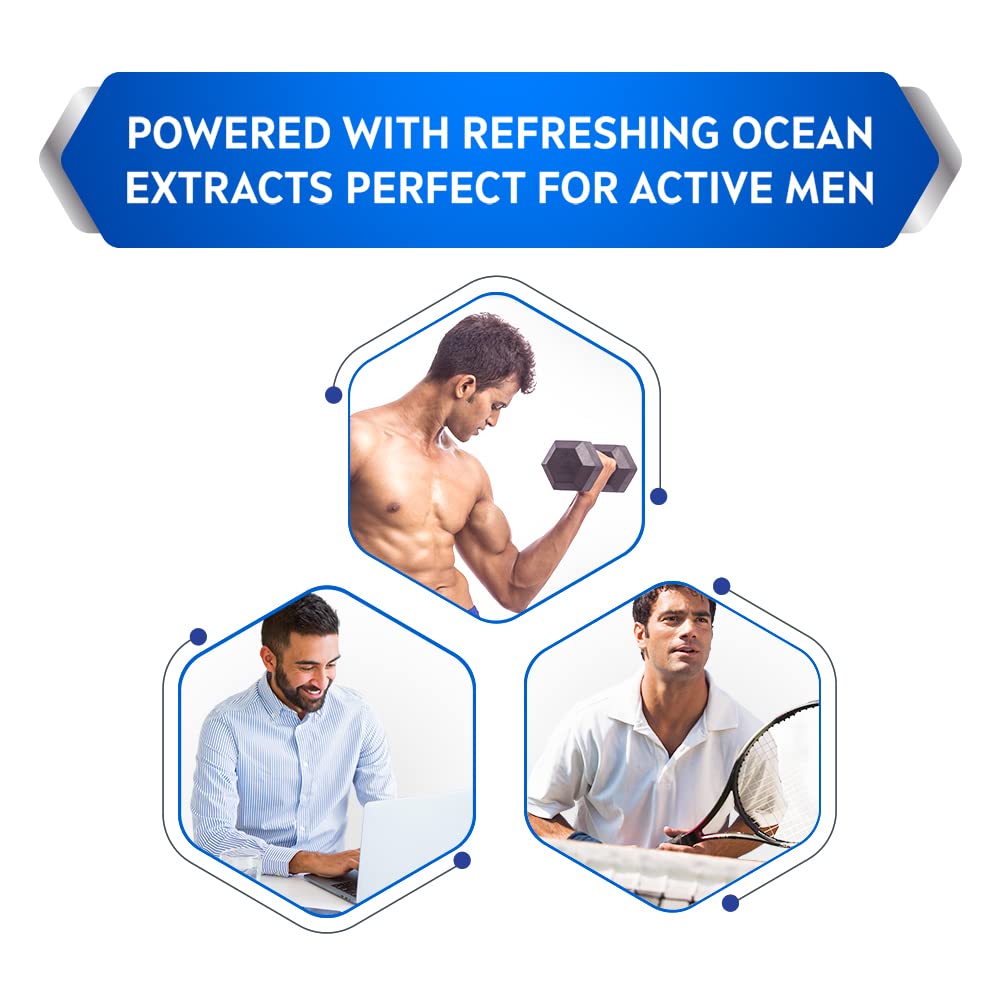 Nivea Fresh Active Roll On Deodorant for Men - 50ml Anti-Perspirant & Cool Kick Body Wash - 250ml Refreshing Icy Menthol Shower Gel for Body, Face & Hair | Gym, Workout & Daily Use