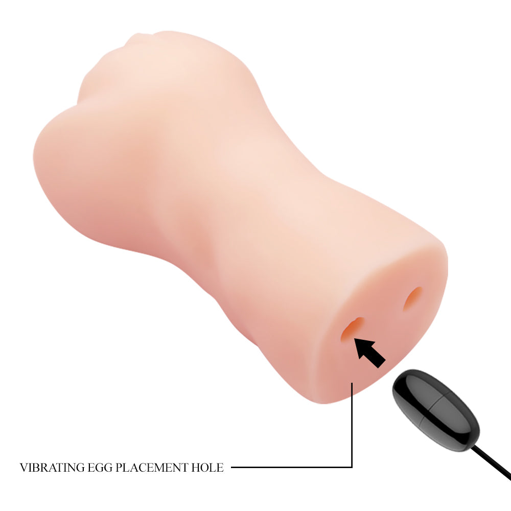 Crazy Bull Lea Vibrating Pocket Pussy - Realistic Vagina Masturbator for Men - Waterproof & Rechargeable Adult Toy for Solo Play & Couples Fun