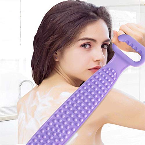 Exfoliating Body Scrubber Belt - Silicone Bath Brush for Deep Cleansing & Skin Exfoliation - Washable Scrubber for Men, Women & Kids - Perfect for Shower, Spa & Daily Skin Care Routine
