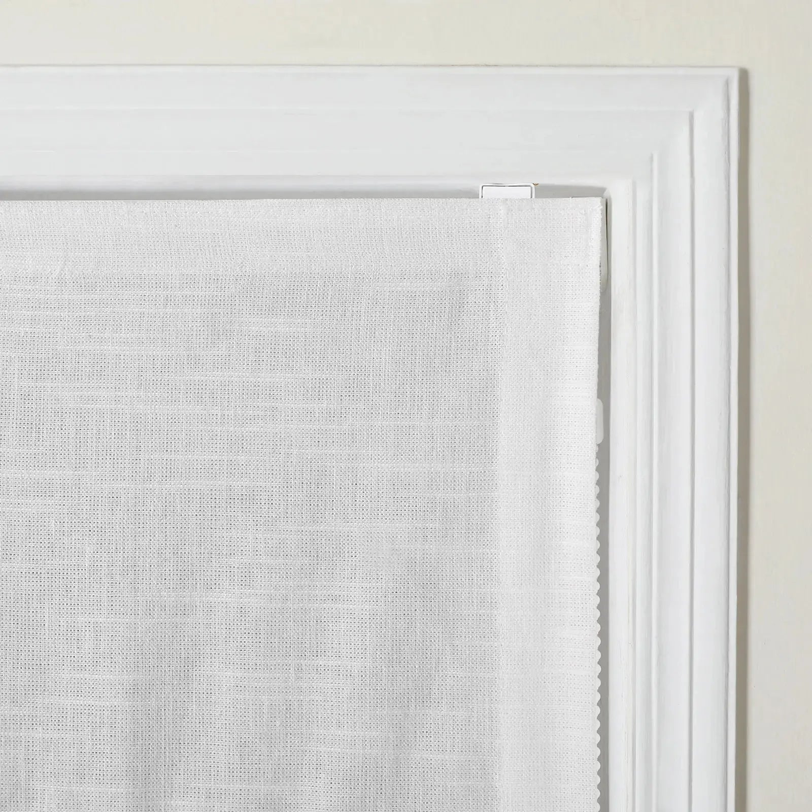 Jawara Linen Cotton Roman Shade with Cord Lift - Elegant Window Treatment for Living Room, Bedroom & Office