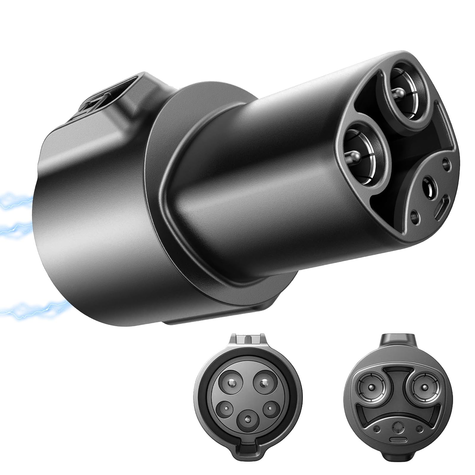 J1772 to Tesla Charger Adapter for Tesla Model 3/S/X/Y - 80A 240V Fast Charging with Safety Certifications - Compatible with SAE J1772 EV Stations - Perfect for Home & Public Charging