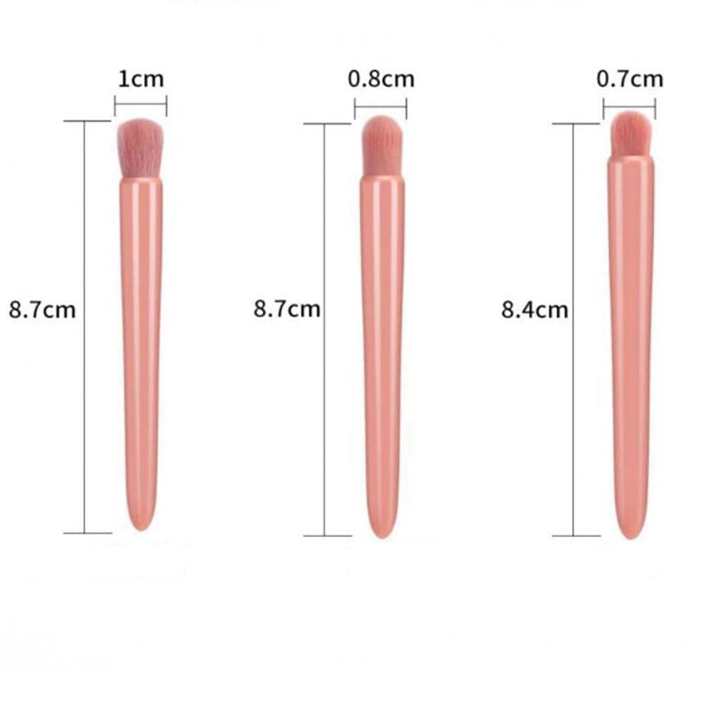 Rubyface 5-Piece Professional Makeup Brush Set with Travel Case & Built-in Mirror - Portable Cosmetic Brushes for Eyeshadow, Powder, Foundation & Blush - Perfect for Travel, Home Makeup & Professional Use