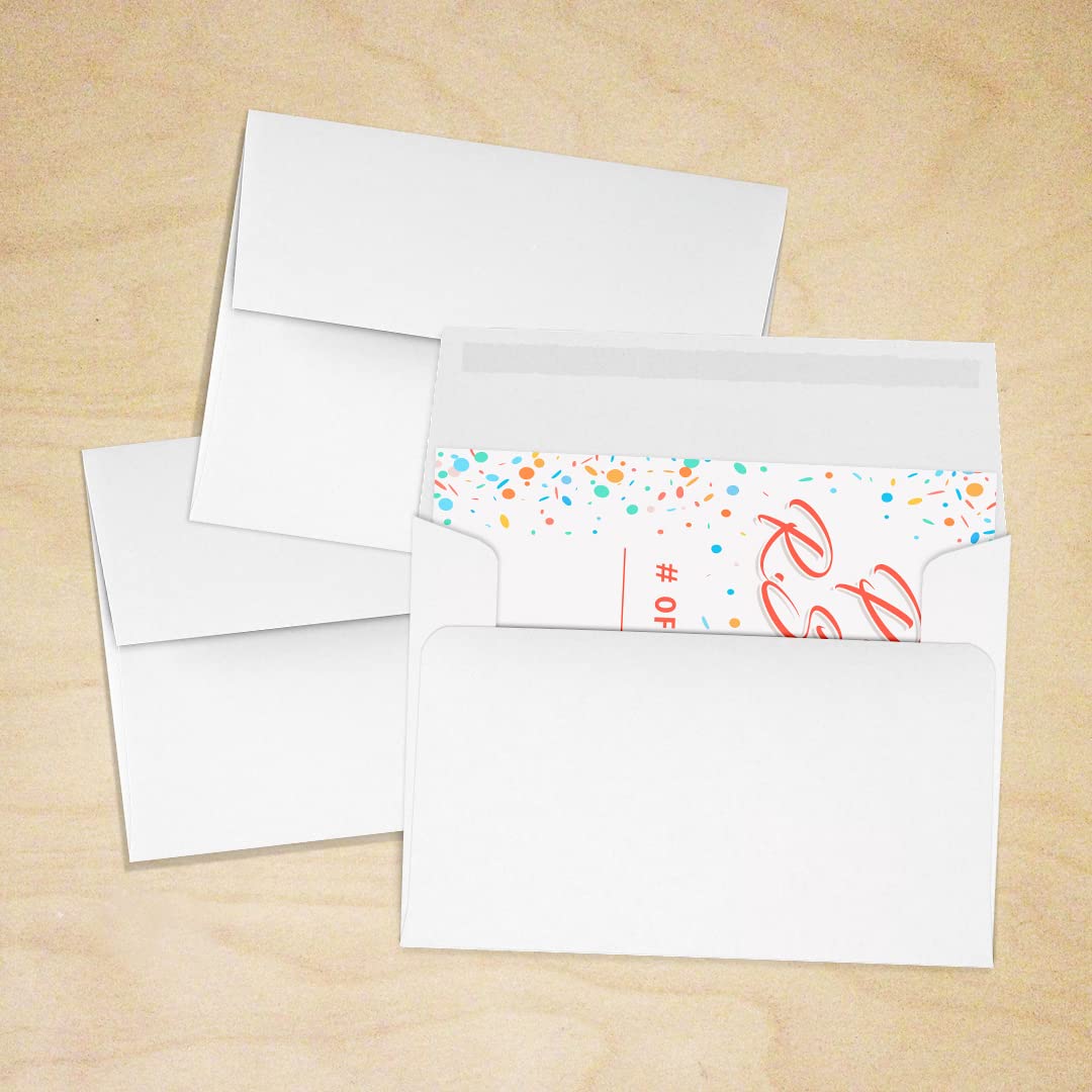 Premium A2 Invitation Envelopes (4 3/8 x 5 3/4 Inches) - 70lb Classic Linen Avon Brilliant White - Pack of 500 | Elegant Stationery for Wedding Invitations, Greeting Cards, Announcements & RSVPs | Perfect for Special Occasions, Business Correspondence & Handwritten Letters