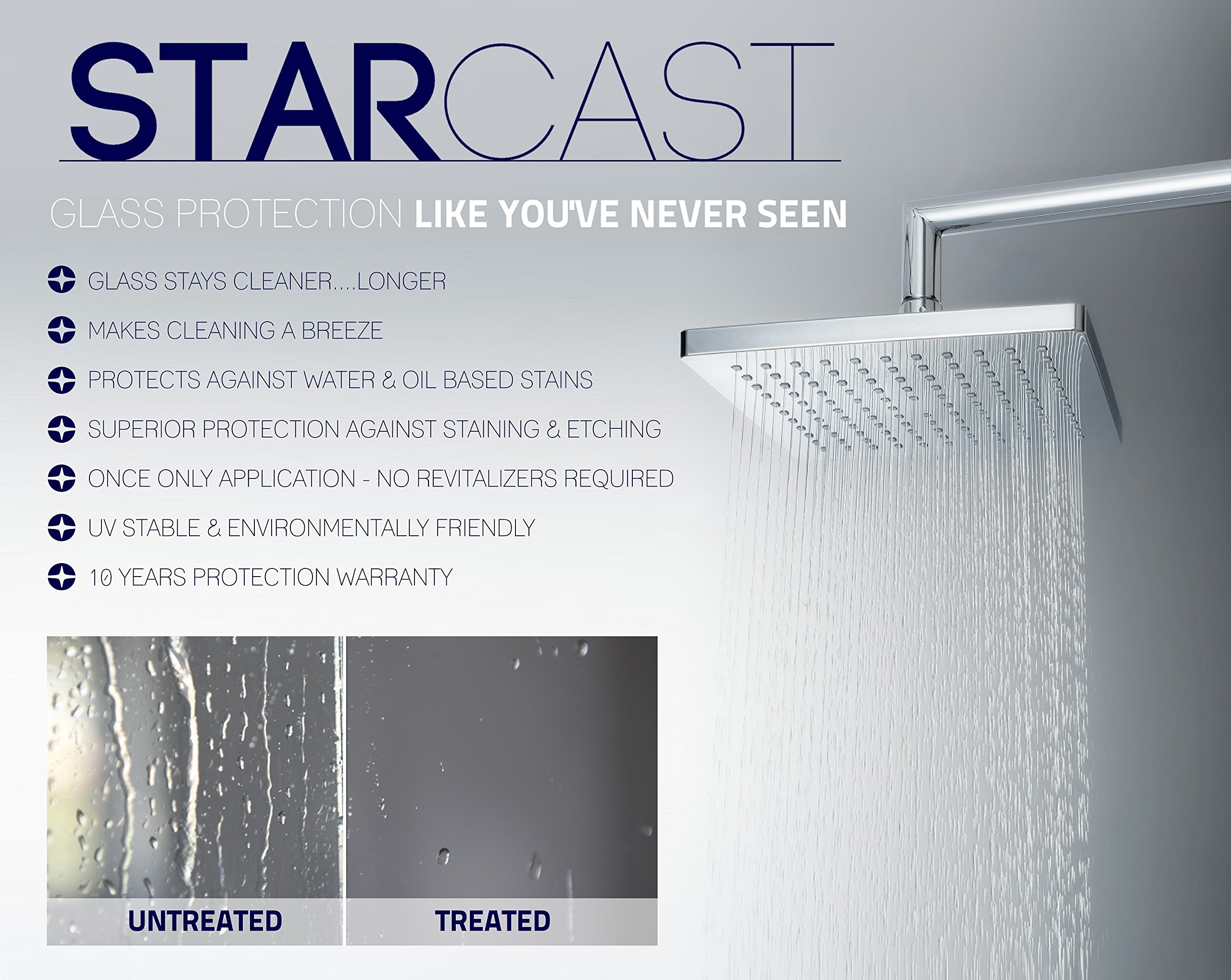 Aston SDR960EZ-CH-5028-10 Frameless Hinged Alcove Shower Door with StarCast Clear Glass and Built-in Shelves - Modern Bathroom Upgrade for Small Spaces & Luxury Homes