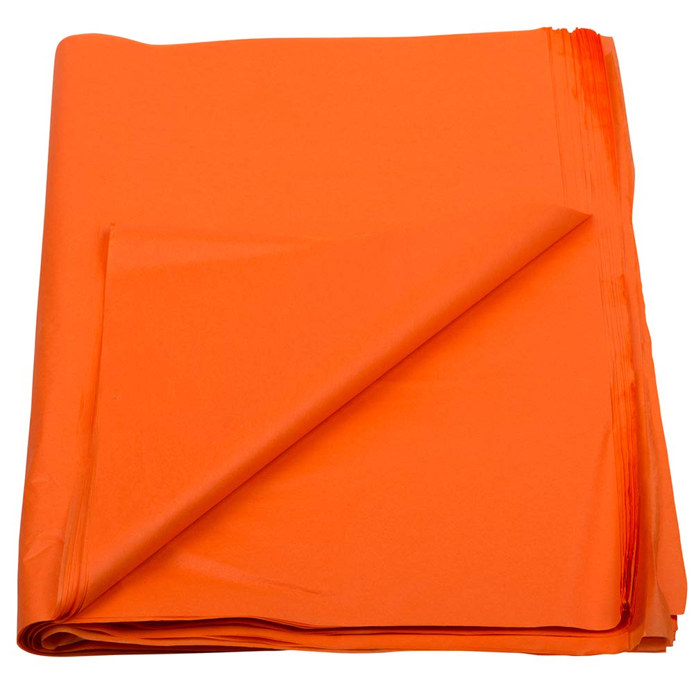 JAM PAPER Orange Tissue Paper - 480 Sheets per Ream - Perfect for Gift Wrapping, Party Decorations, and Craft Projects