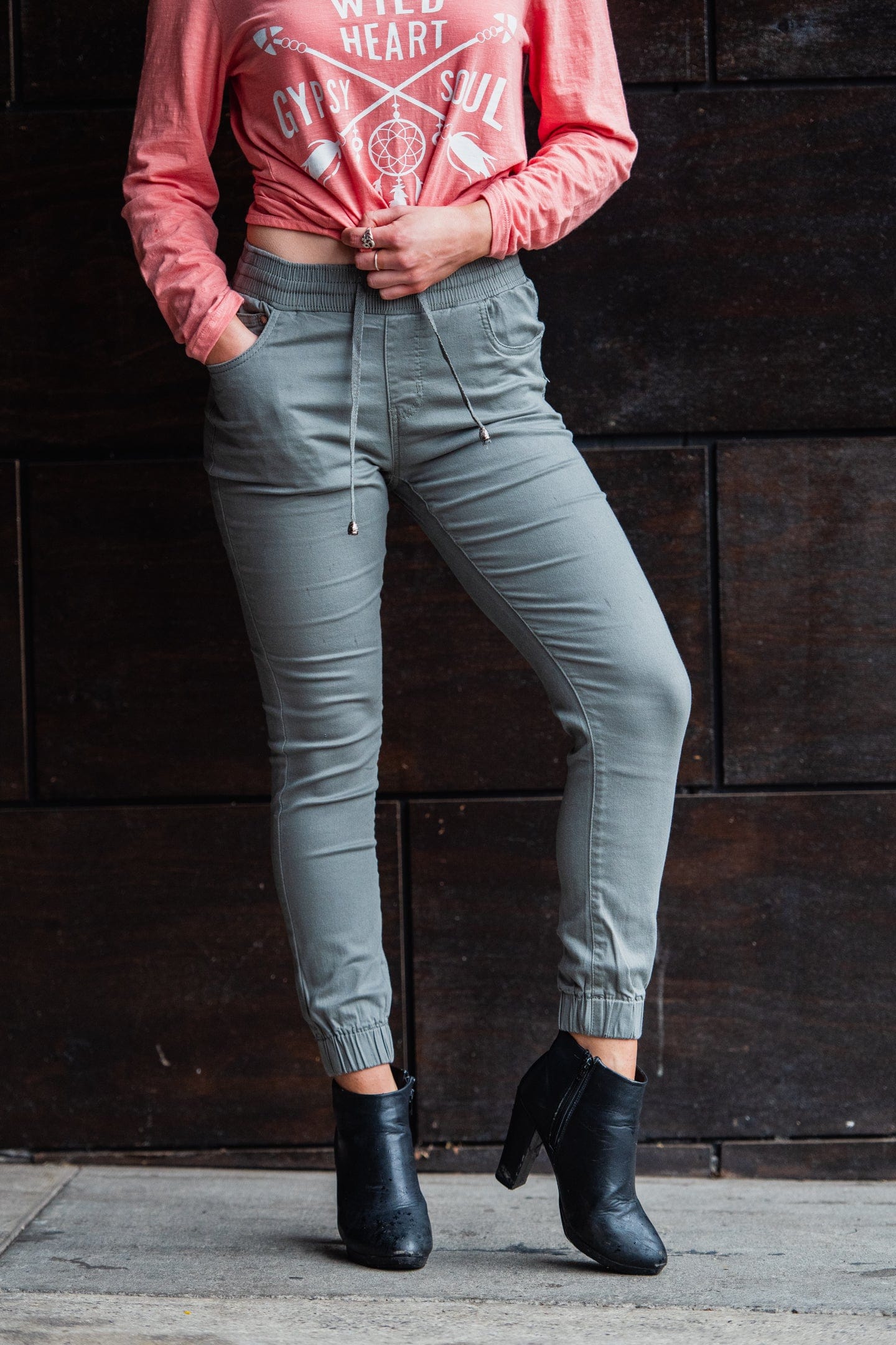 Country Denim Australia Weekend Jogger Pants - Washed Khaki Color | Best Seller | Casual Wear, Street Style & Travel Outfits