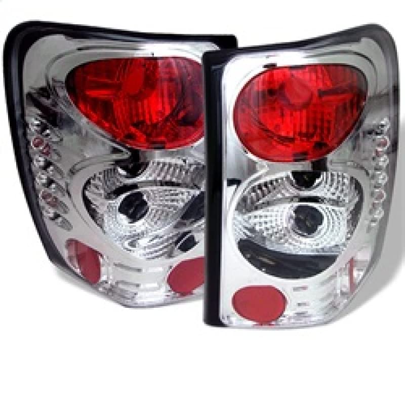 Spyder Auto 5005632 Euro Style LED Tail Lights - Chrome/Clear Lens - Compatible with BMW 3 Series E46 - Enhances Rear Visibility & Style for Night Driving