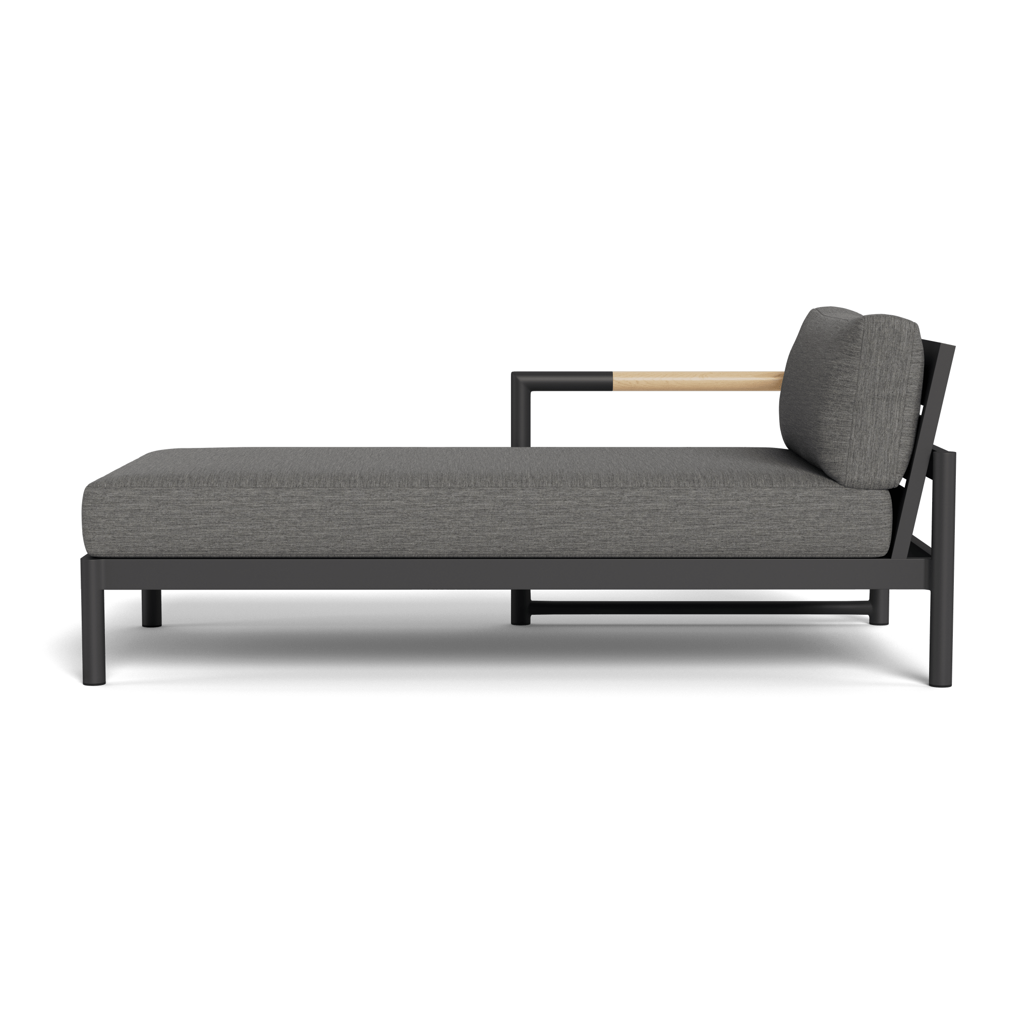 Premium Breeze XL Aluminum Chaise Lounge - Left Facing Patio Furniture for Poolside, Beach & Outdoor Relaxation