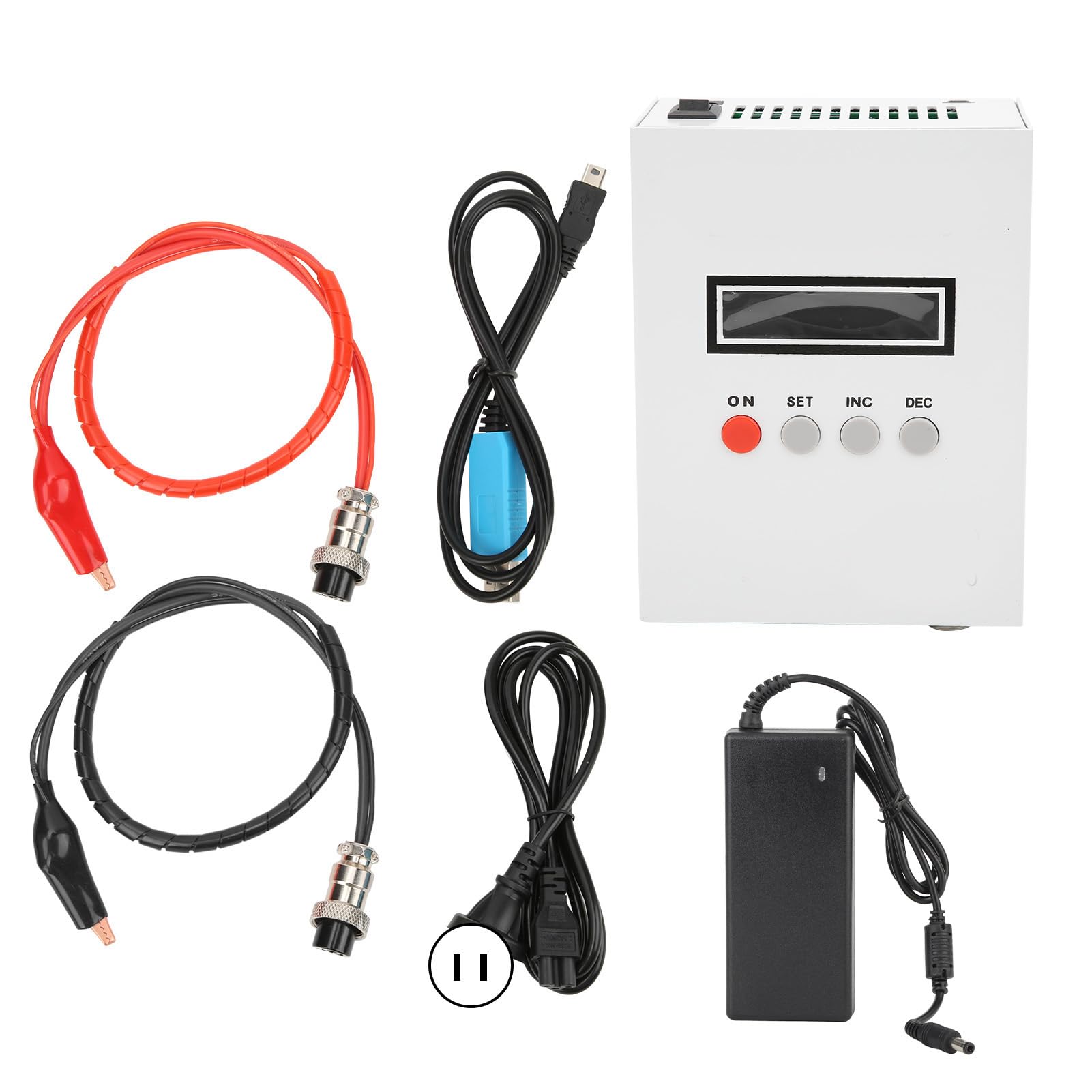 EBC-A20 Battery Capacity Tester - 5A/20A Lithium Iron Battery Load Tester with Digital Display & US Plug | Perfect for RC Cars, Solar Power Systems & DIY Battery Testing