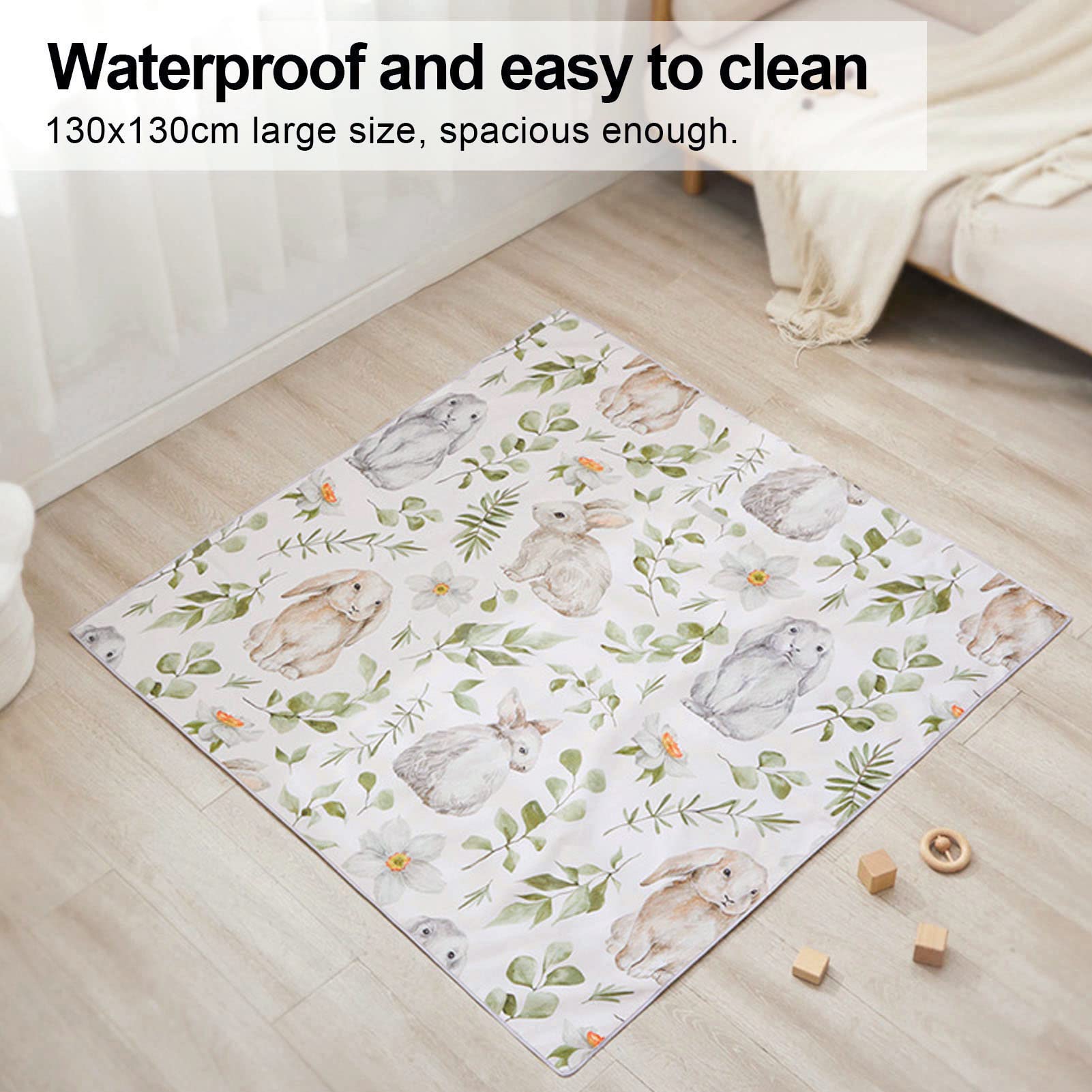 **Waterproof Nylon Splat Mat - Non-Slip Baby Crawling Mat, Foldable Play Mat for Infants, Toddler Game Mat, Hiking & Picnic Blanket - Ideal for Indoor Play, Outdoor Activities & Travel**