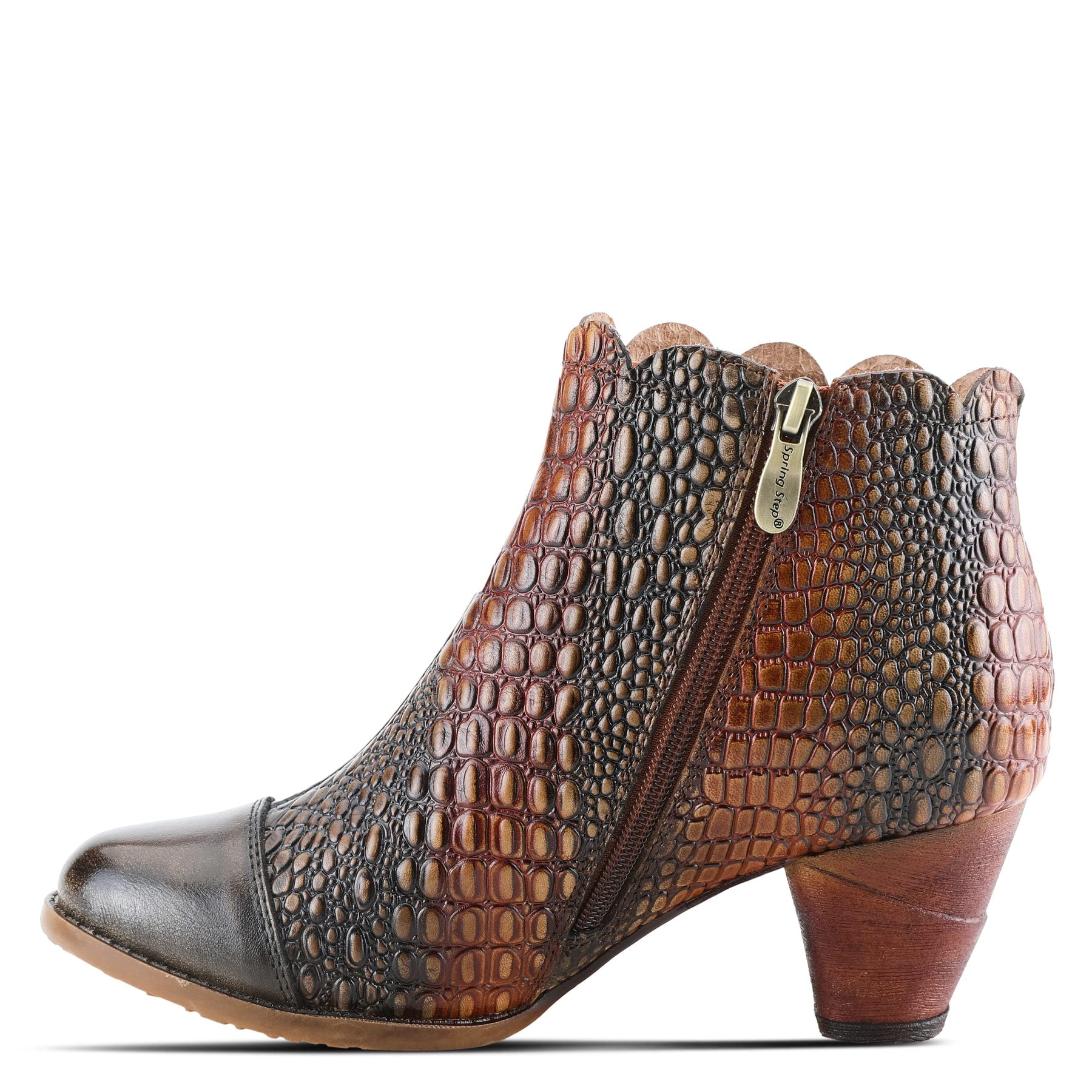 Spring Step L'Artiste Women's Extrovert Bootie - Comfortable Ankle Boots for Women, Fashion Chunky Heel Booties for Fall & Winter | Perfect for Office, Dating & Night Out